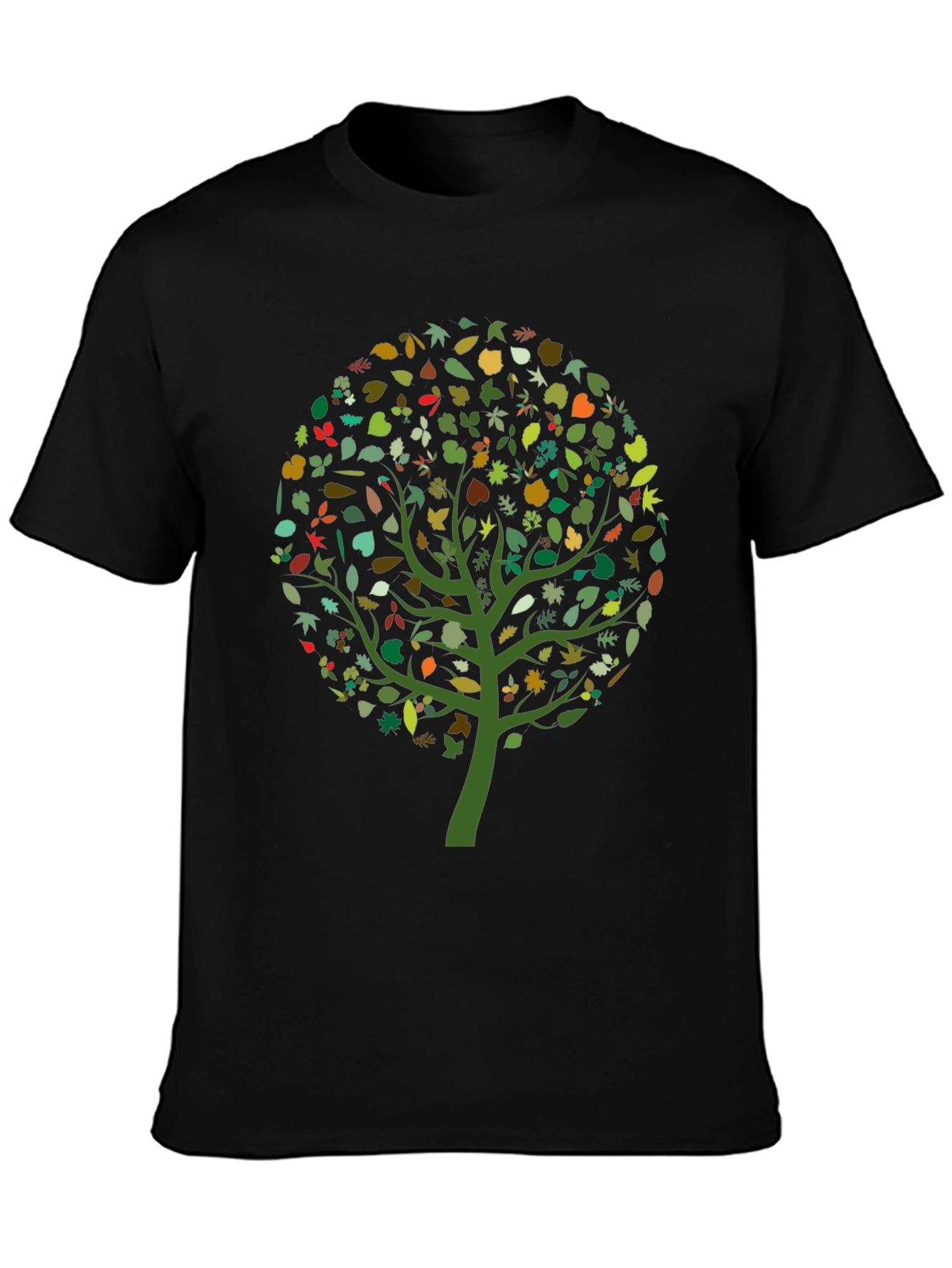 Natures Embrace: Leaf Tree Graphic Tee