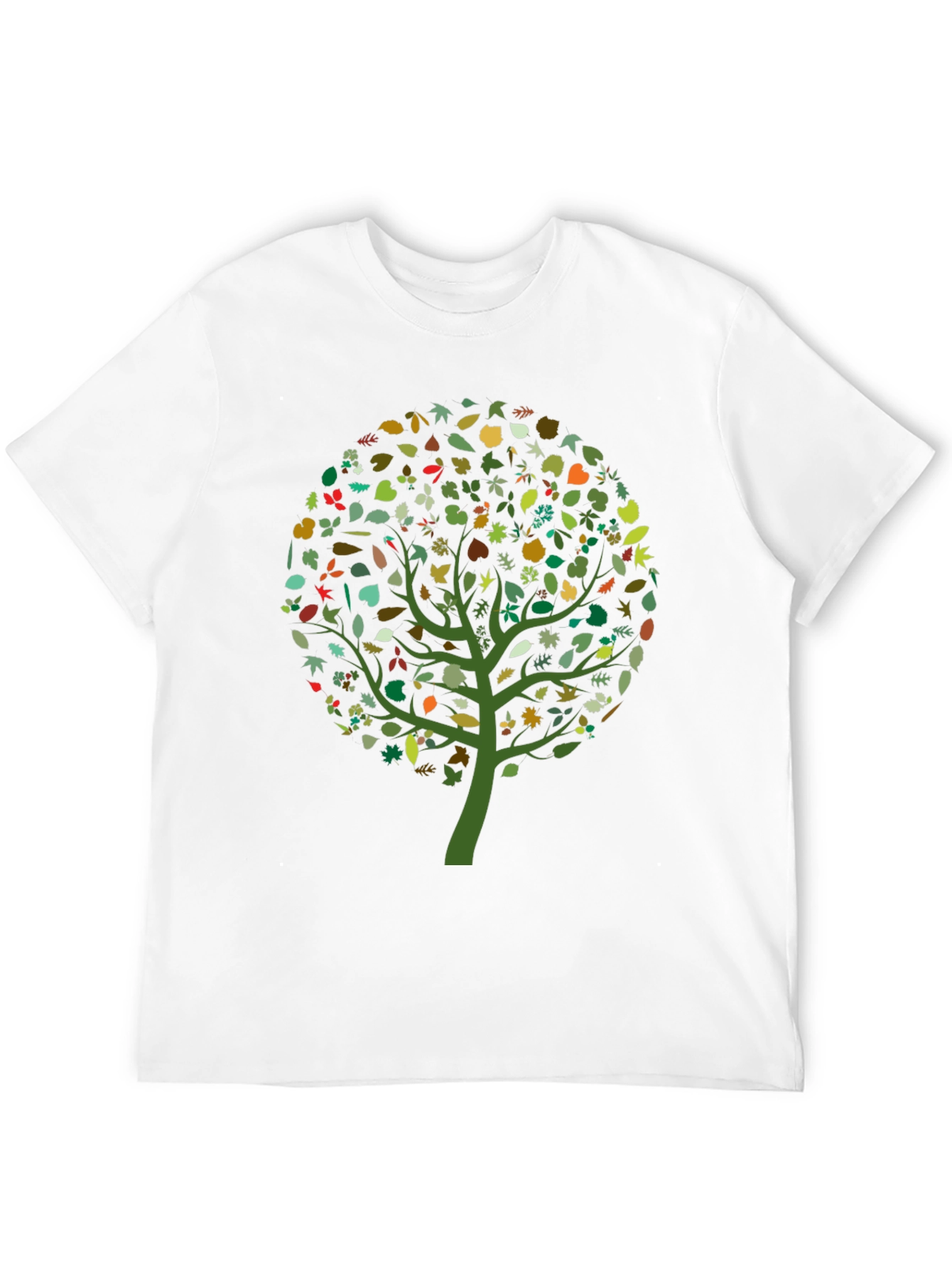 Natures Embrace: Leaf Tree Graphic Tee