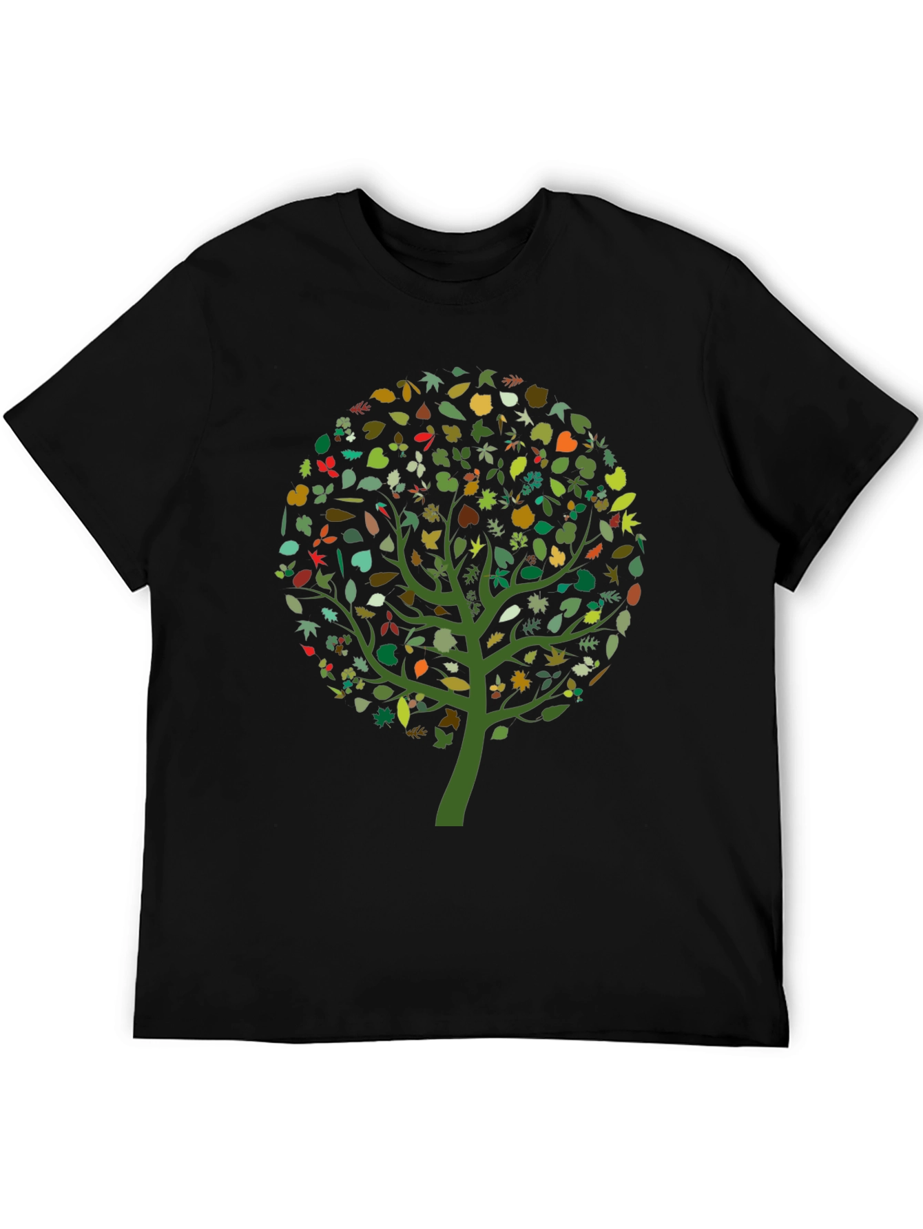 Natures Embrace: Leaf Tree Graphic Tee