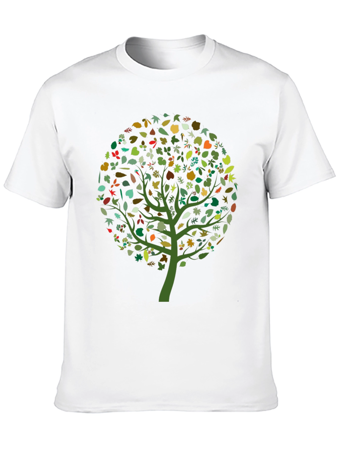 Natures Embrace: Leaf Tree Graphic Tee