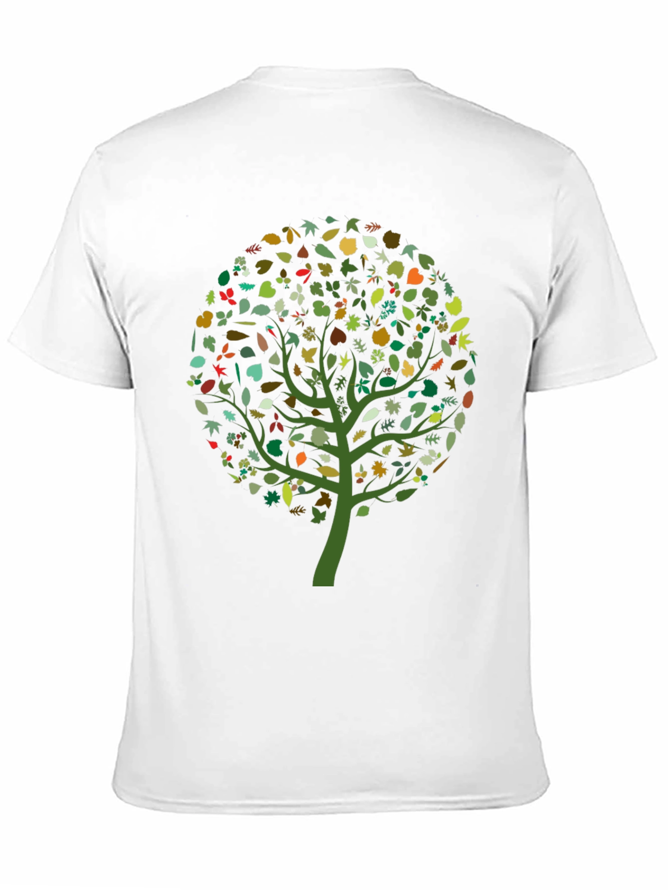 Natures Embrace: Leaf Tree Graphic Tee