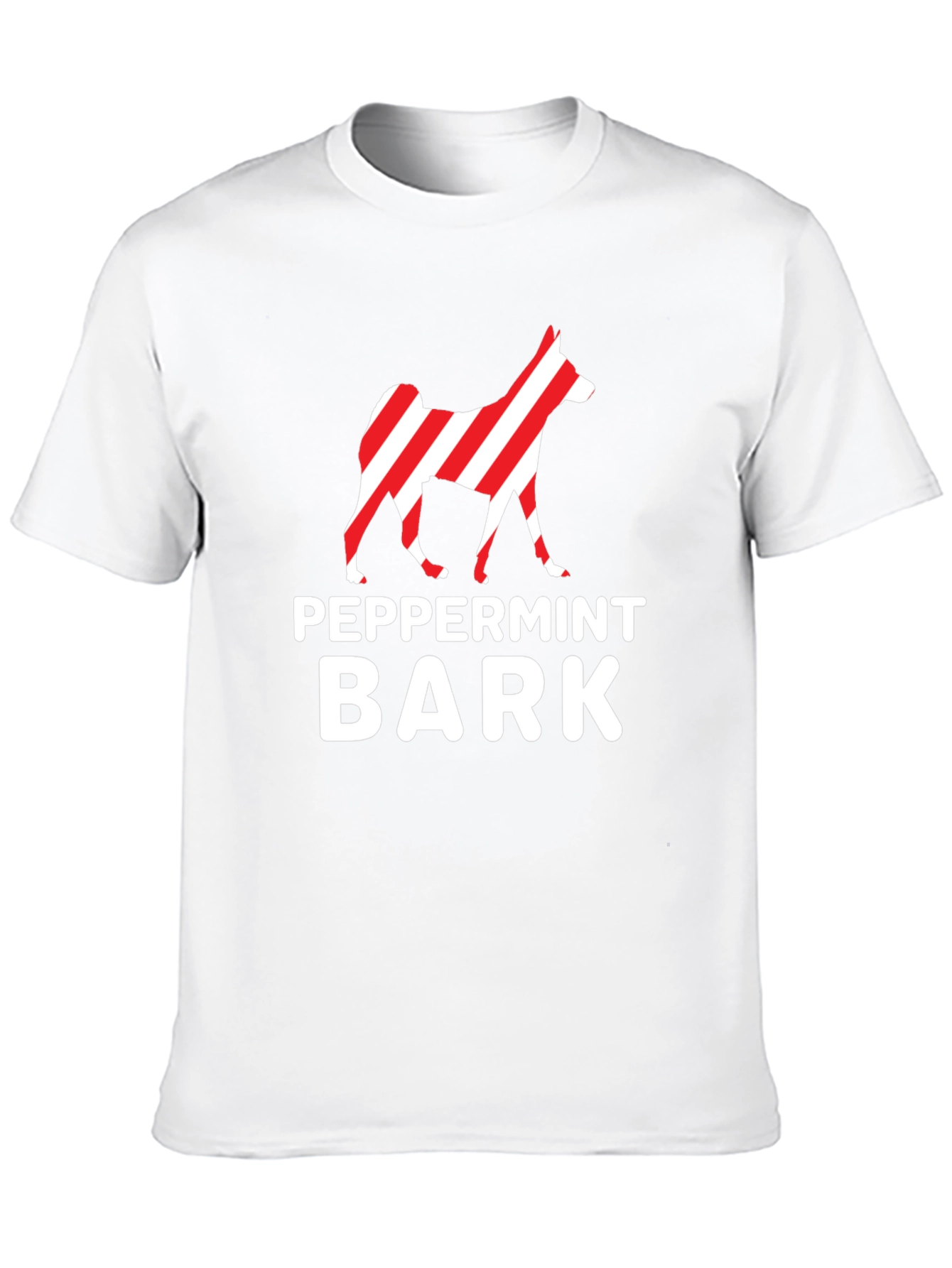 Peppermint Bark Dog Graphic Tee - Black