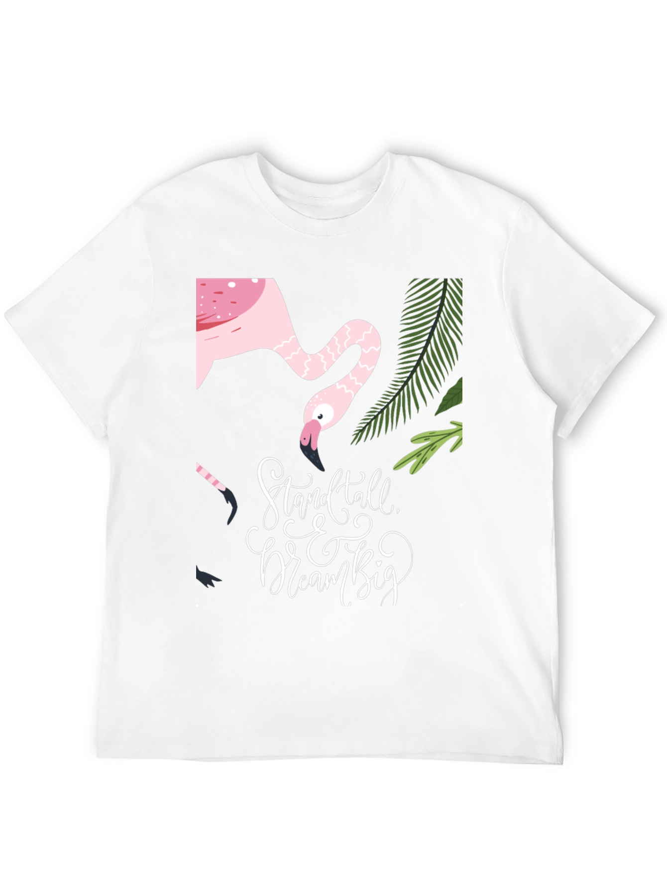 Stand Tall Dream Big Flamingo Graphic Tee