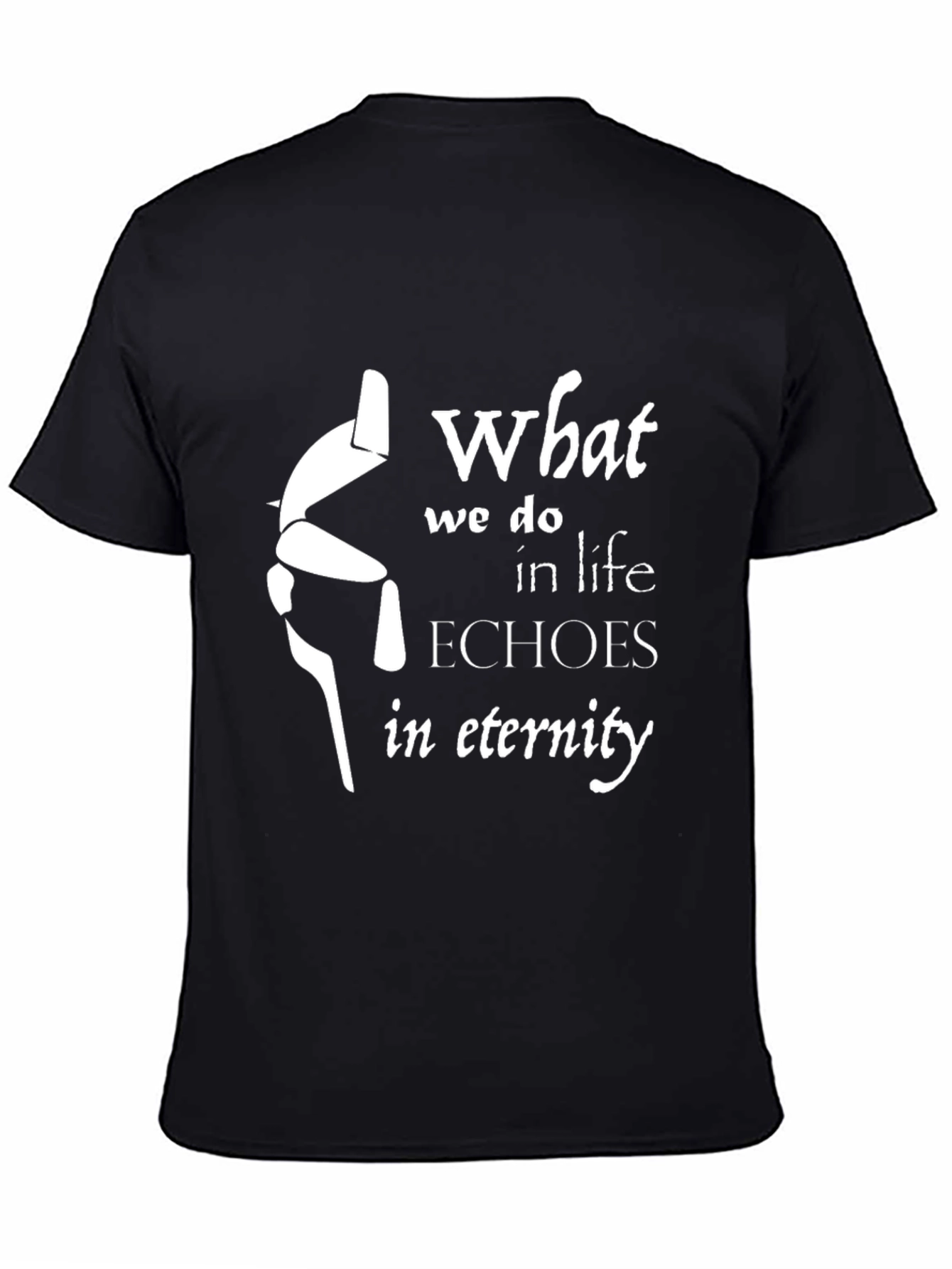 Eternity Echoes T-Shirt - Black Graphic Tee