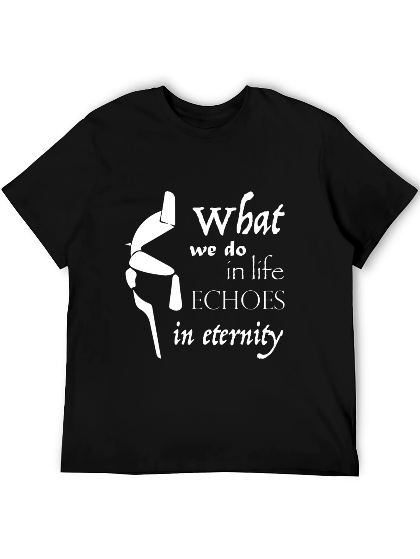 Eternity Echoes T-Shirt - Black Graphic Tee