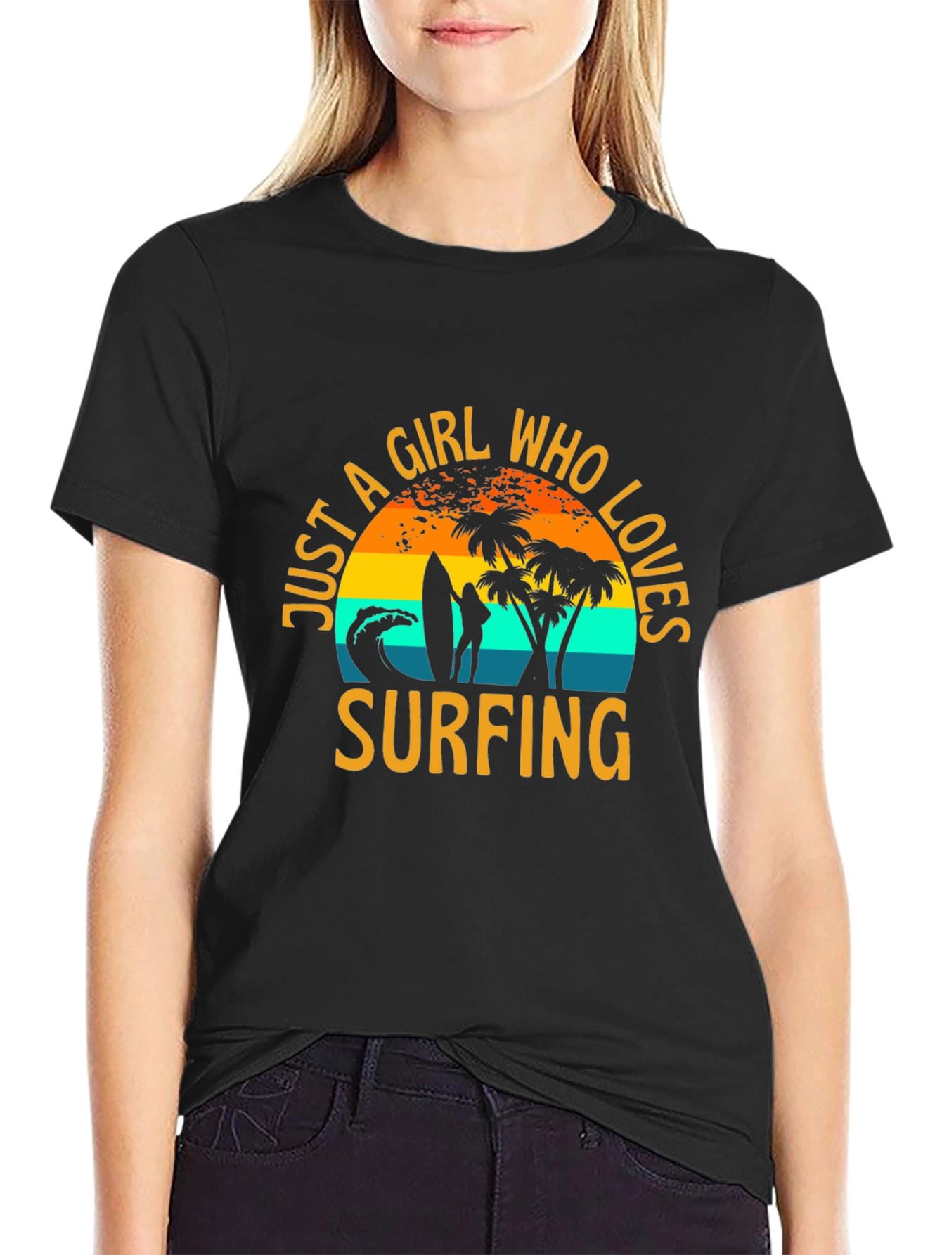 Just A Girl Who Loves Surfing T-Shirt