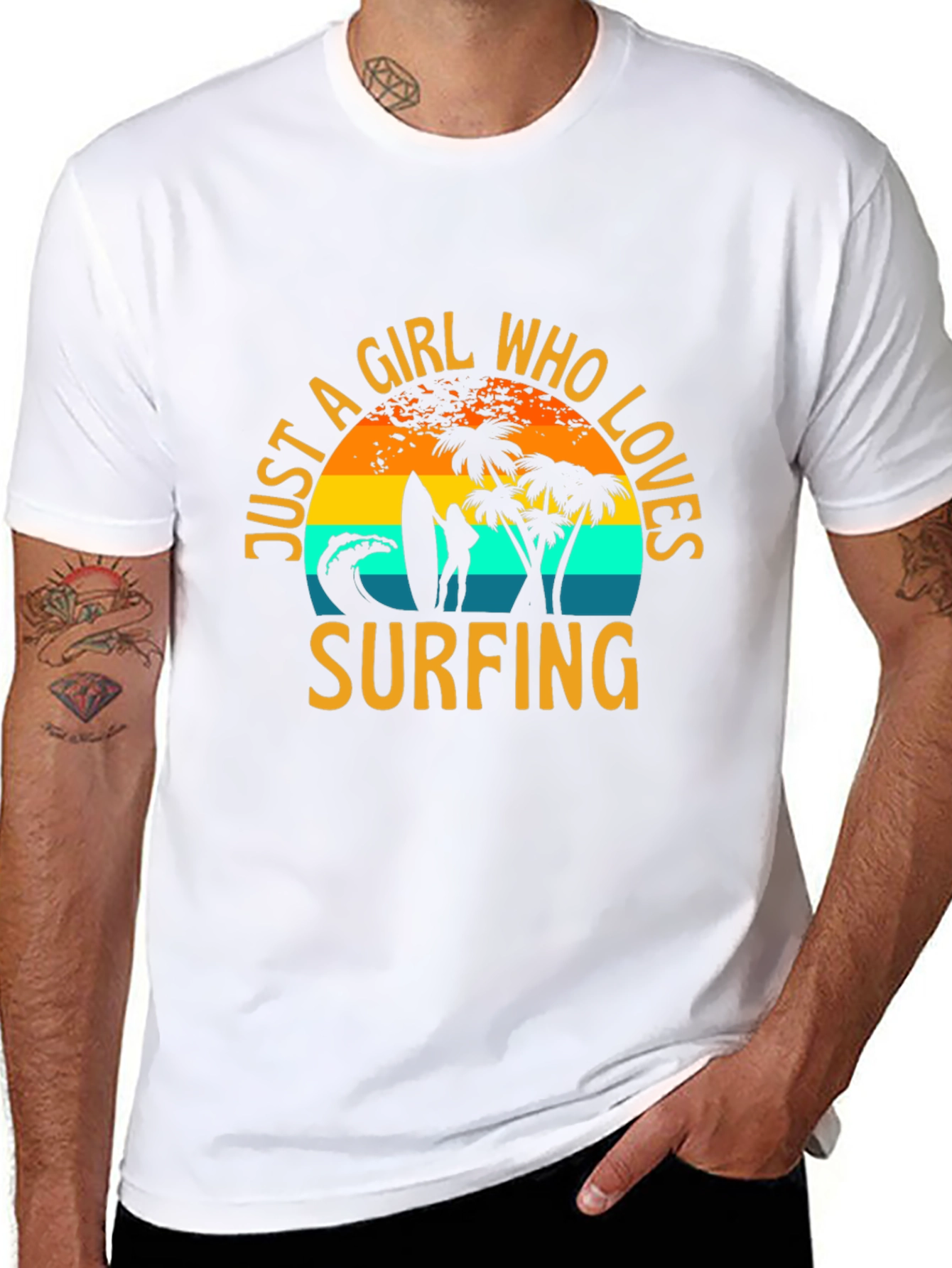 Just A Girl Who Loves Surfing T-Shirt