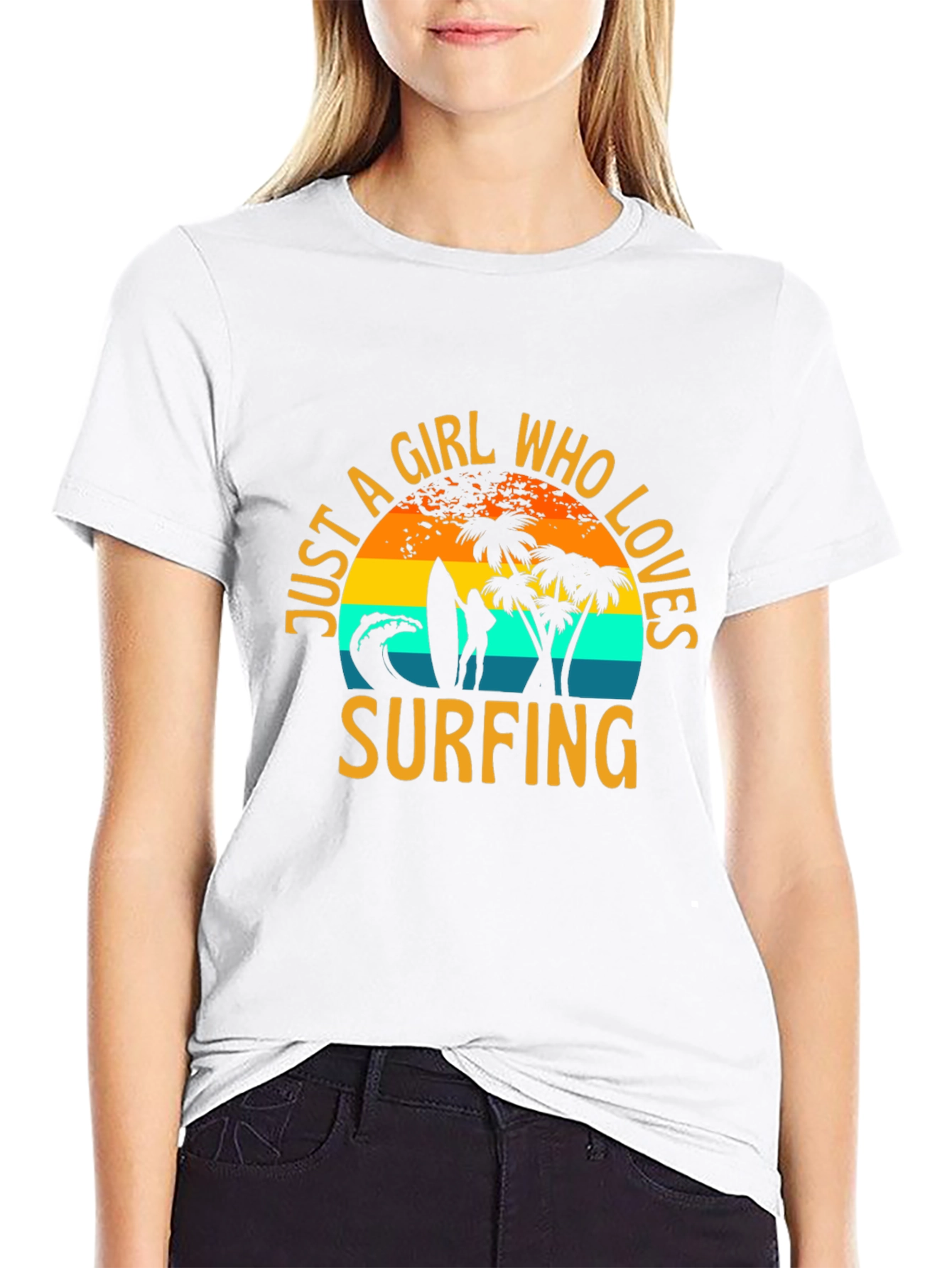 Just A Girl Who Loves Surfing T-Shirt