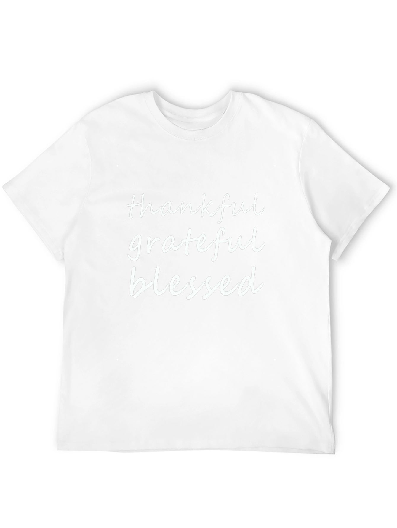 Thankful Grateful Blessed Black T-Shirt