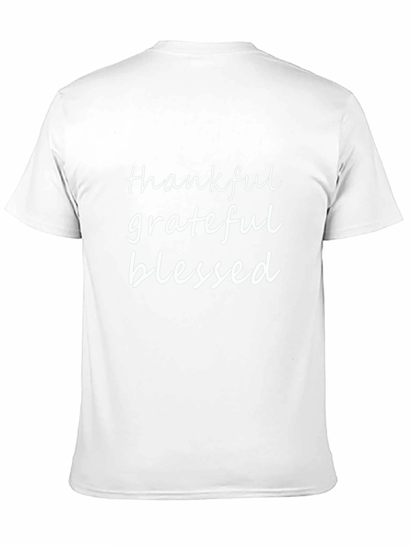 Thankful Grateful Blessed Black T-Shirt