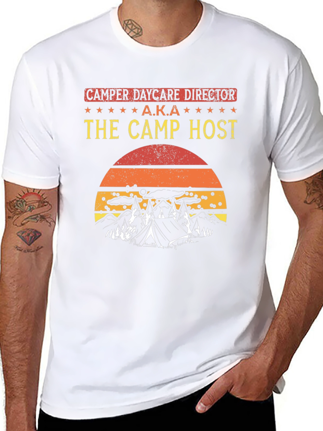 Camper Daycare Director - The Camp Host T-Shirt