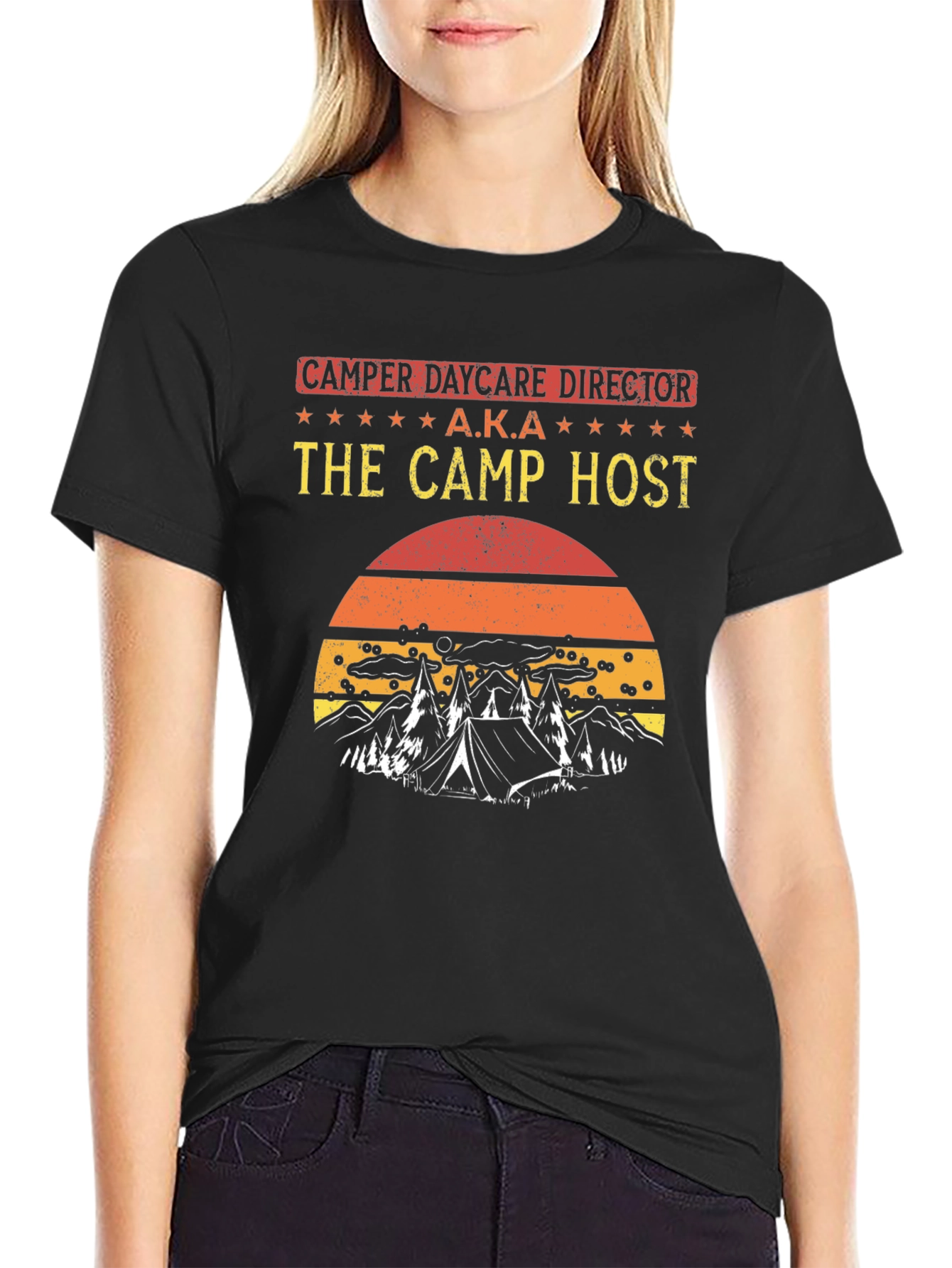 Camper Daycare Director - The Camp Host T-Shirt