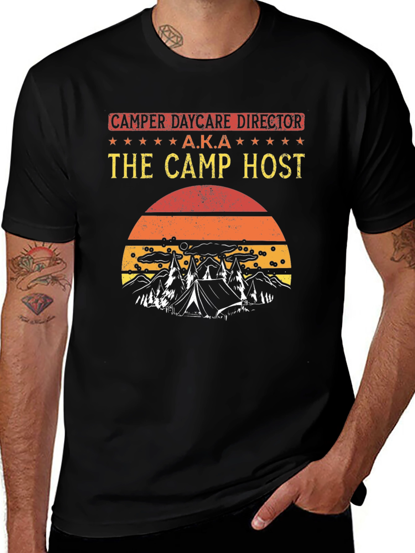 Camper Daycare Director - The Camp Host T-Shirt