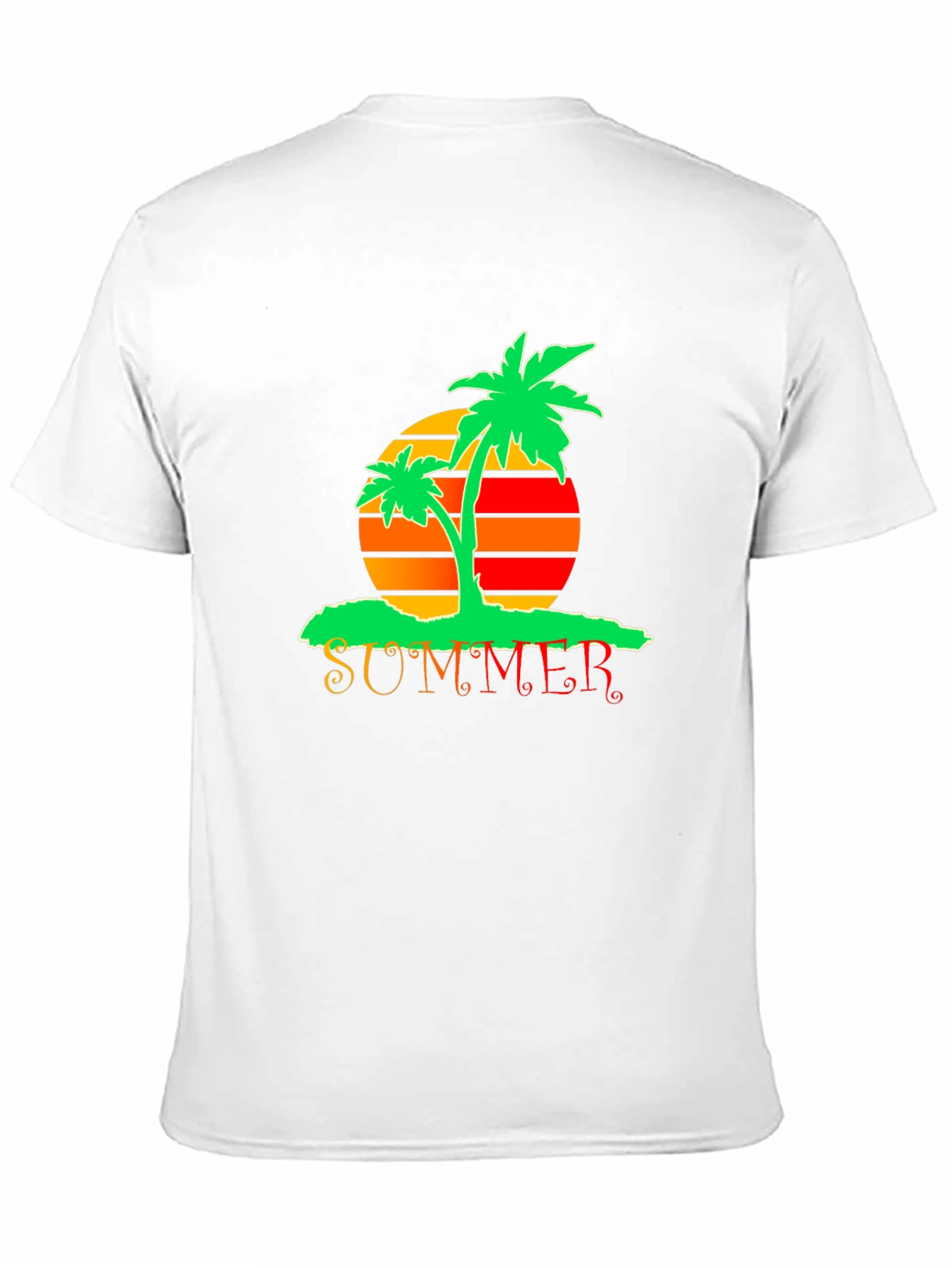 Summer Palm Tree Graphic T-Shirt