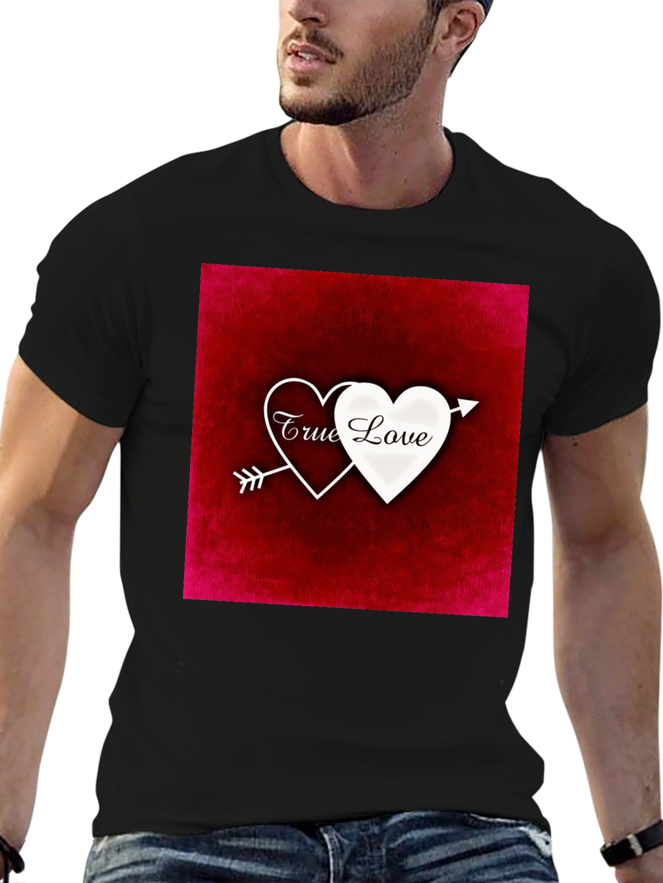 True Love Arrow Heart Graphic T-Shirt