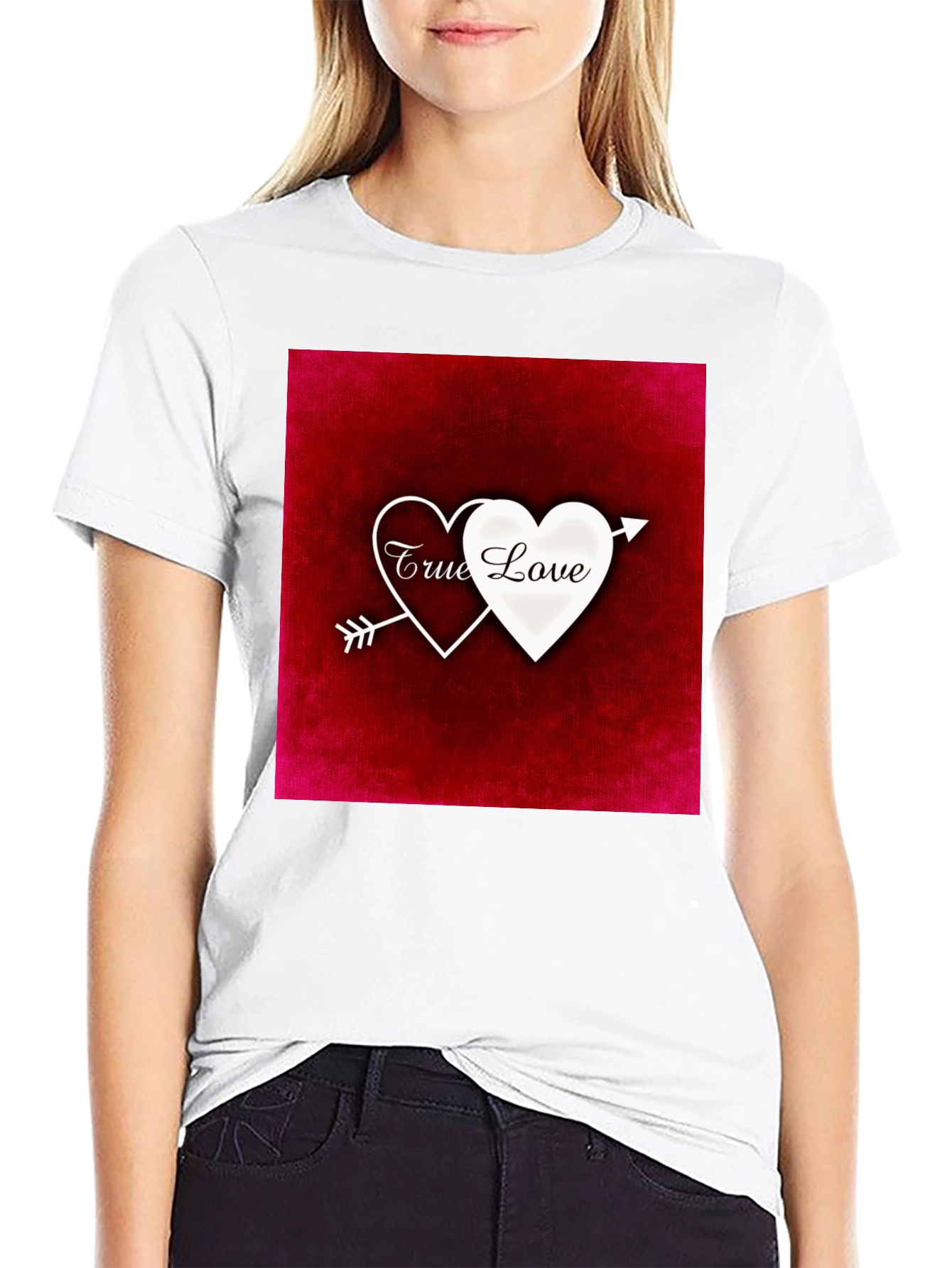 True Love Arrow Heart Graphic T-Shirt