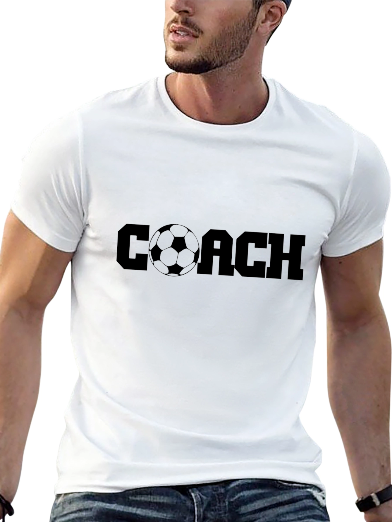 Soccer Coach T-Shirt - Black