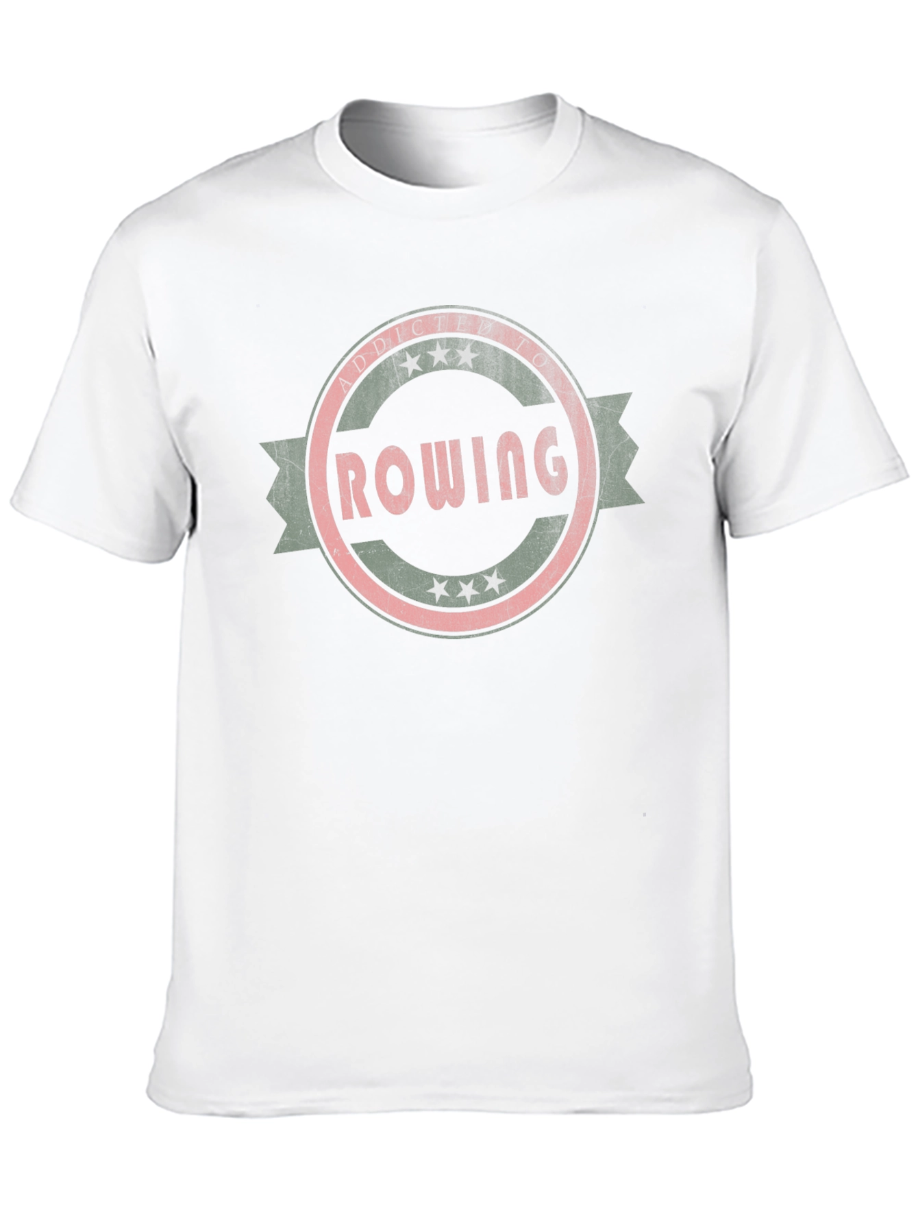 Rowing Addict Retro Style T-Shirt