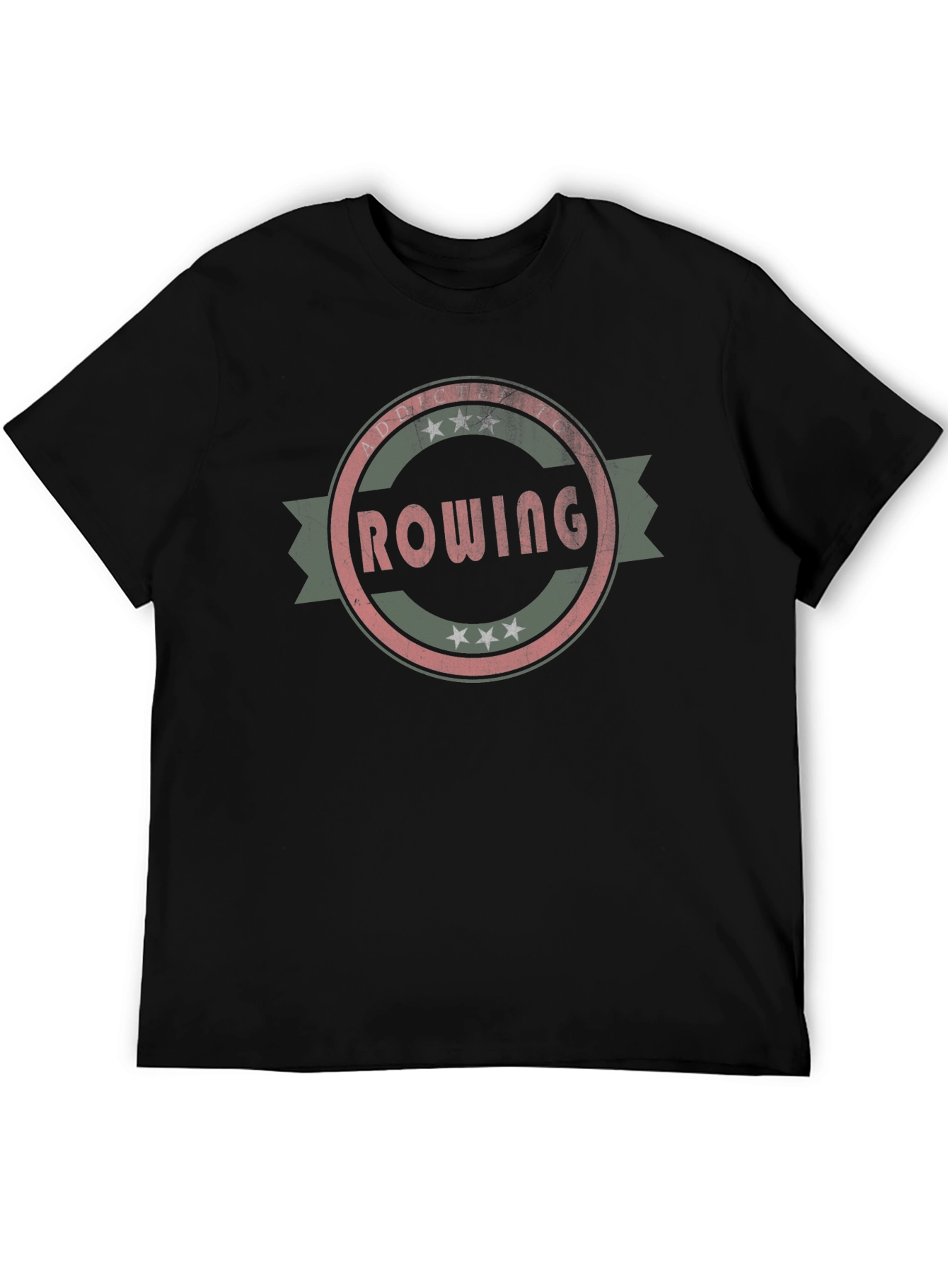 Rowing Addict Retro Style T-Shirt