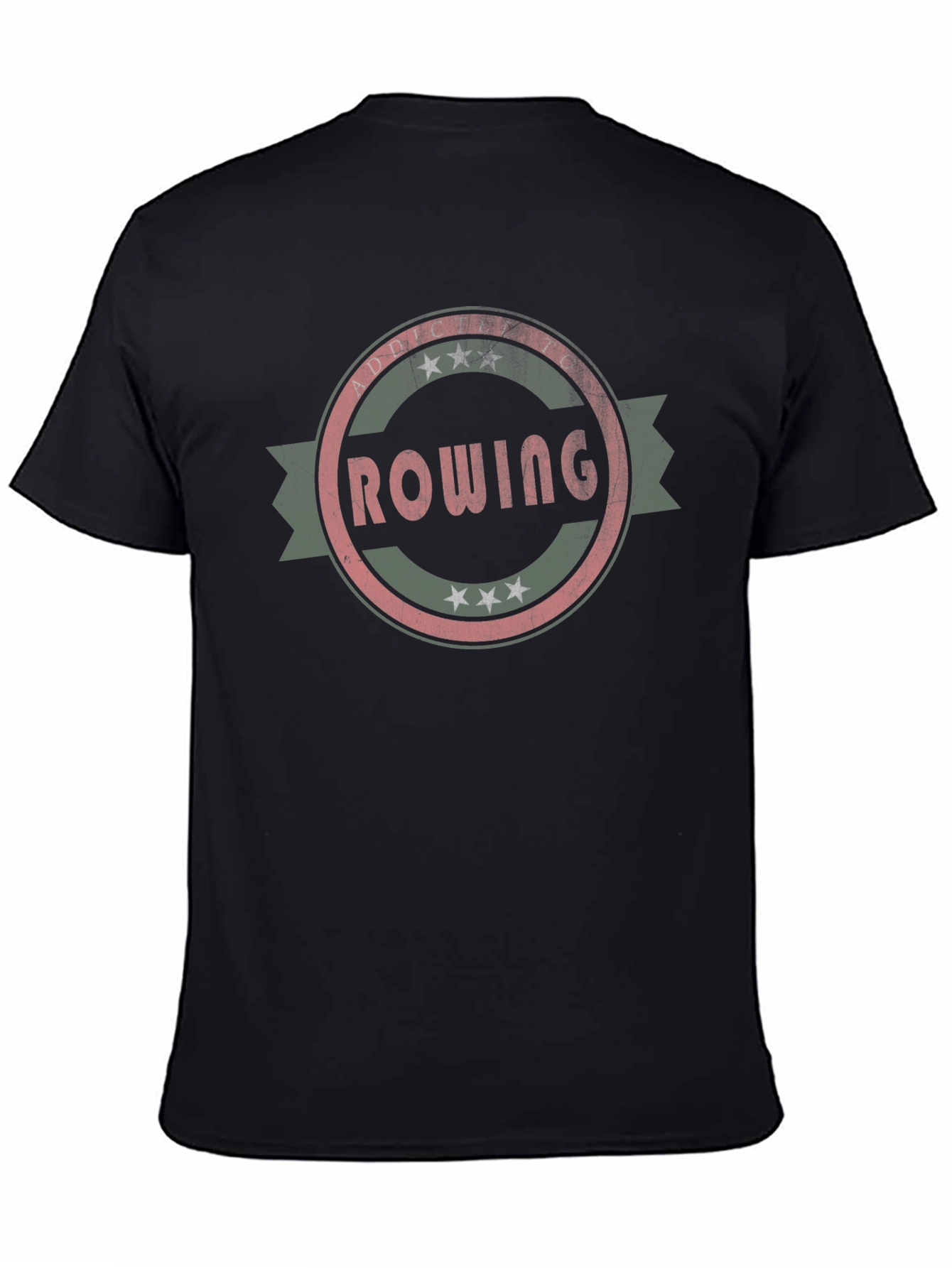 Rowing Addict Retro Style T-Shirt