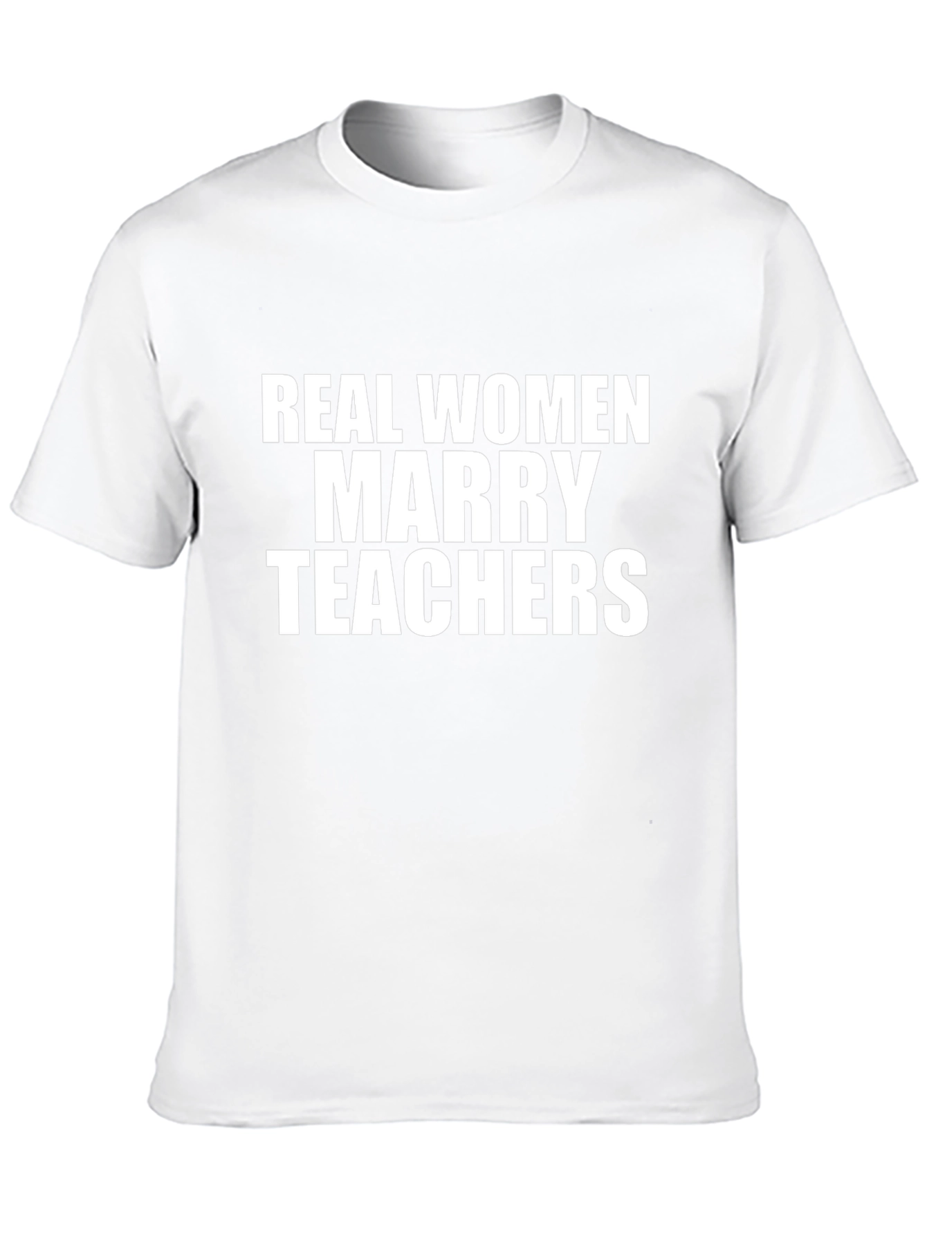 Real Women Marry Teachers Black T-Shirt