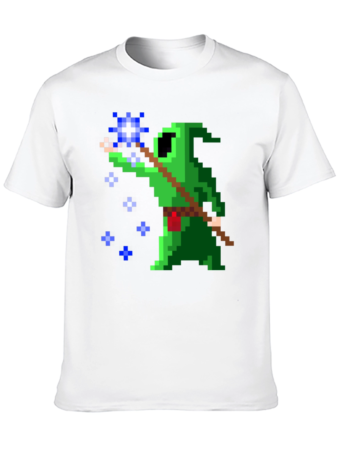 Pixel Art Wizard Graphic T-Shirt