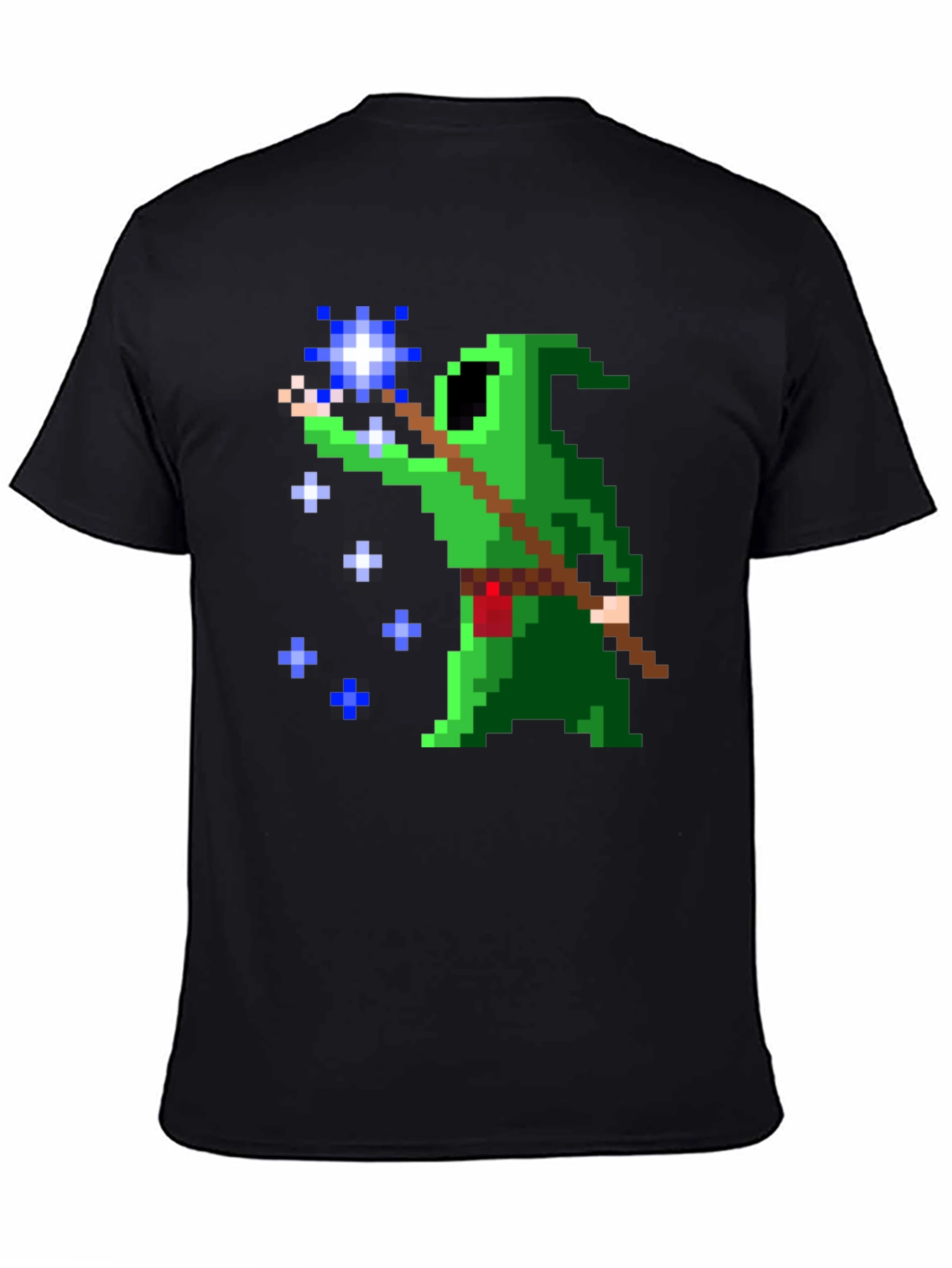 Pixel Art Wizard Graphic T-Shirt
