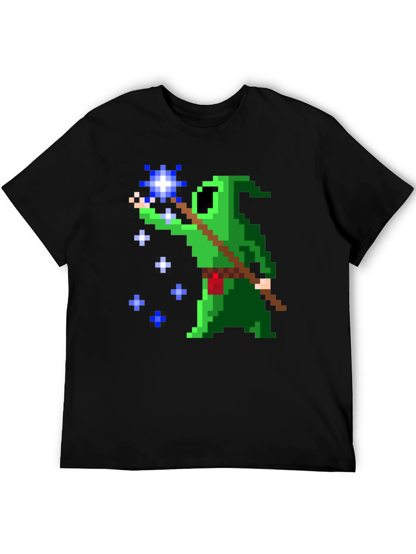 Pixel Art Wizard Graphic T-Shirt