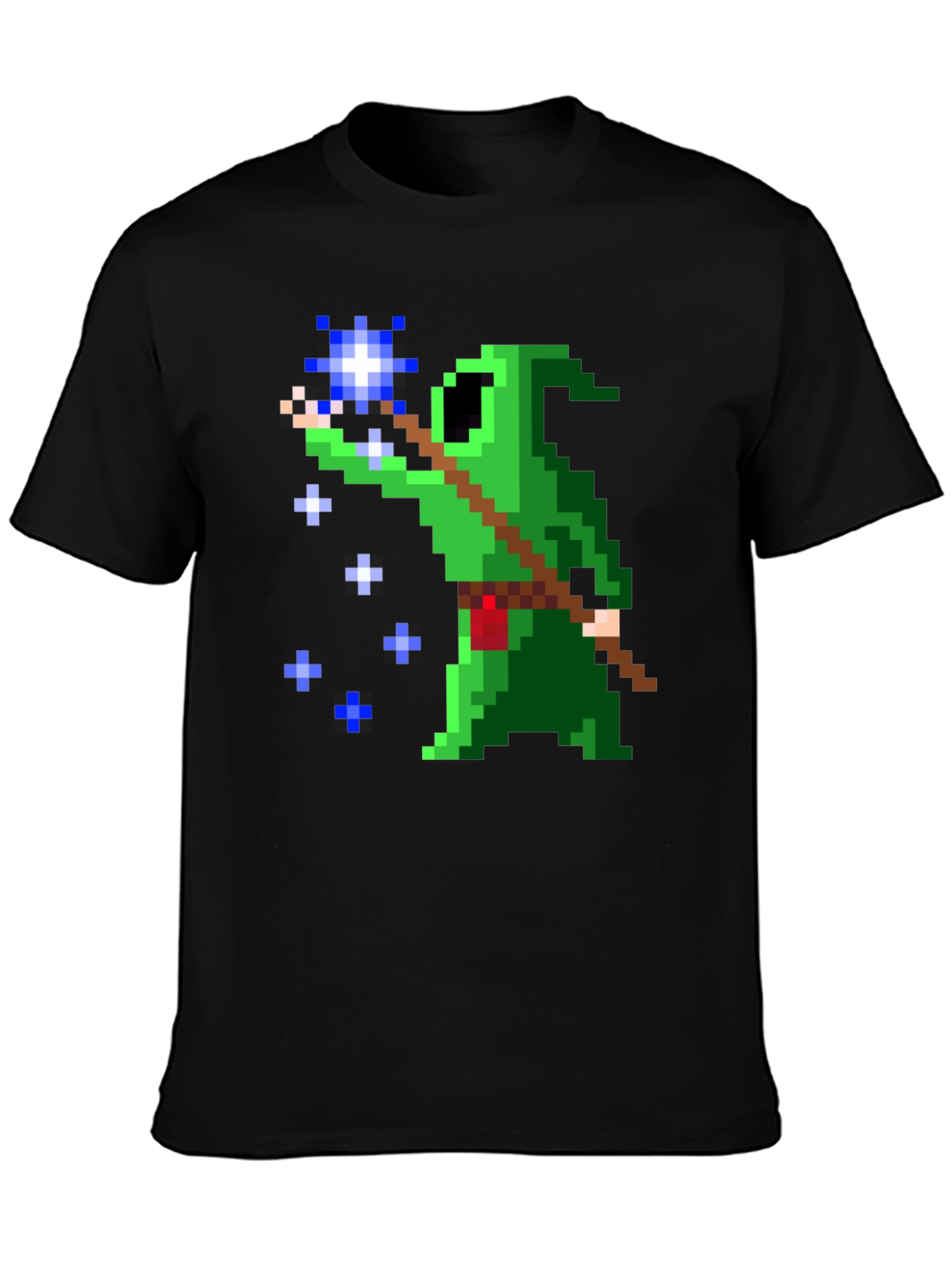 Pixel Art Wizard Graphic T-Shirt