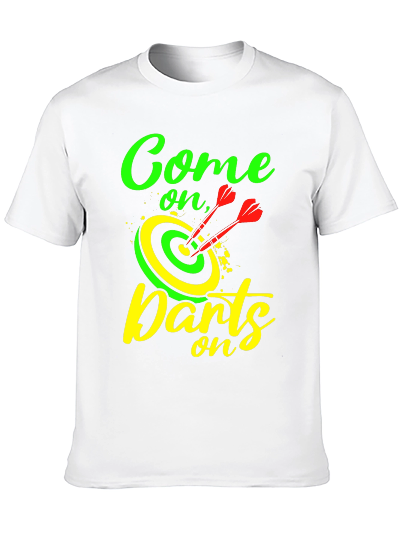 Come On Darts T-Shirt - Unique Darts Graphic Tee