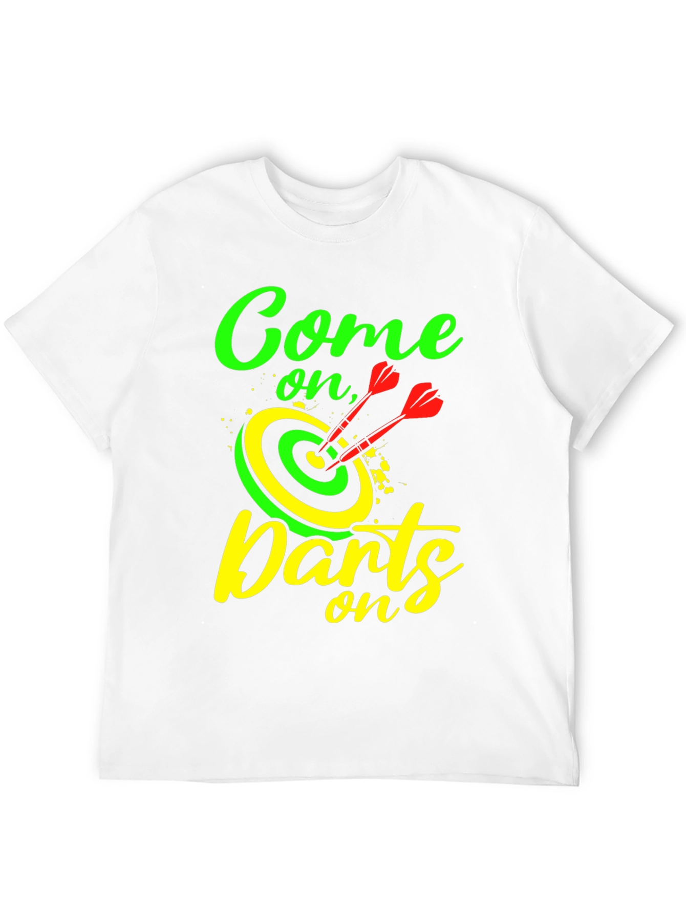 Come On Darts T-Shirt - Unique Darts Graphic Tee