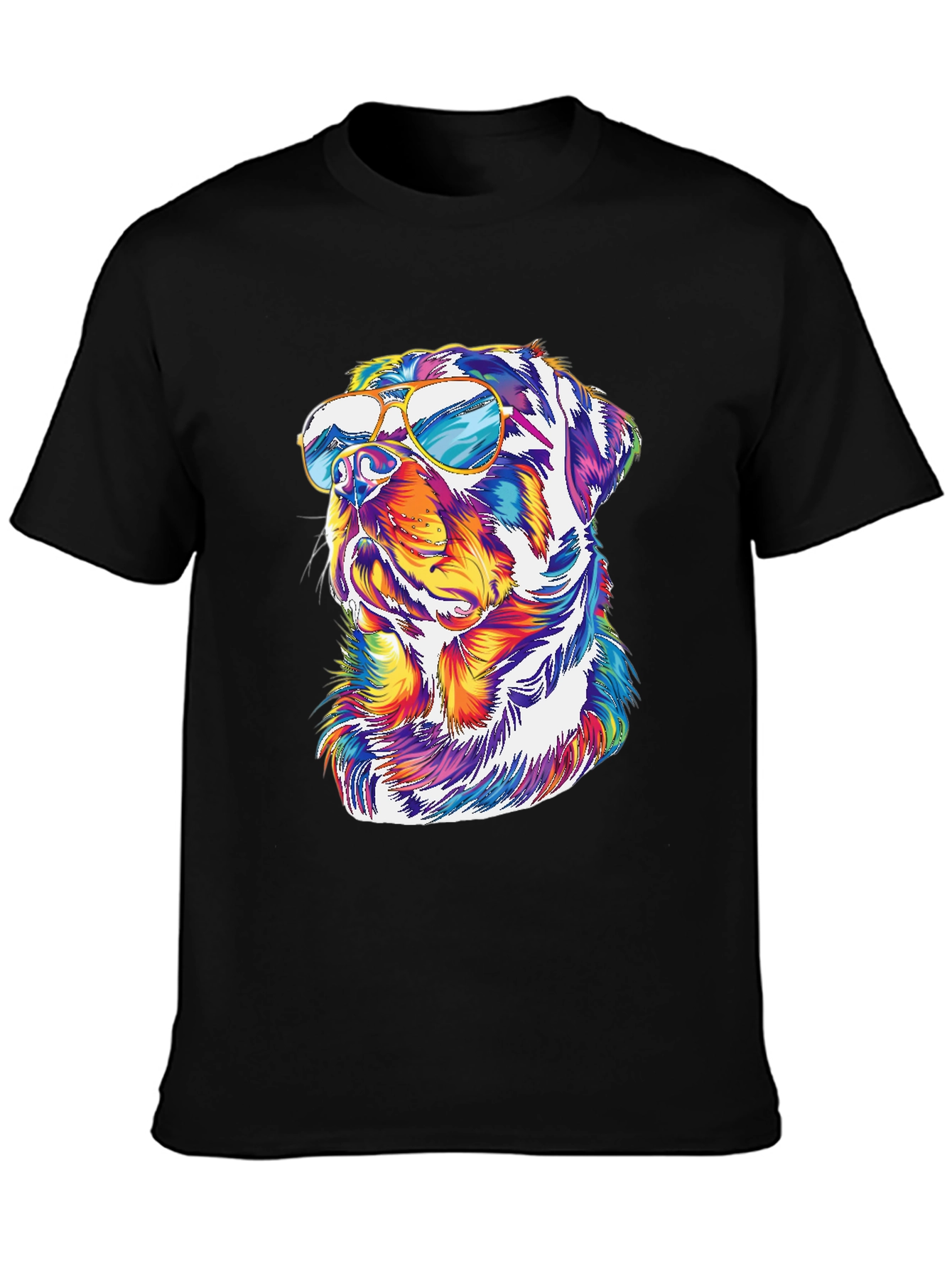 Cool Rottweiler T-Shirt - Dog with Sunglasses
