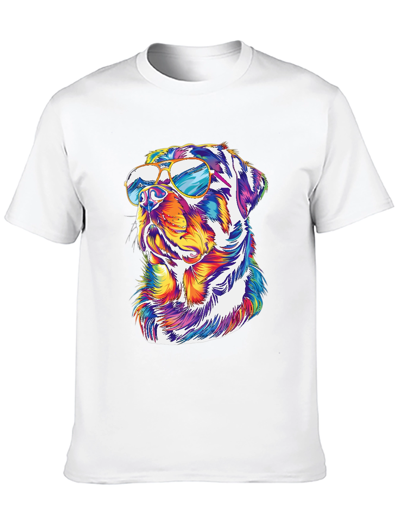 Cool Rottweiler T-Shirt - Dog with Sunglasses
