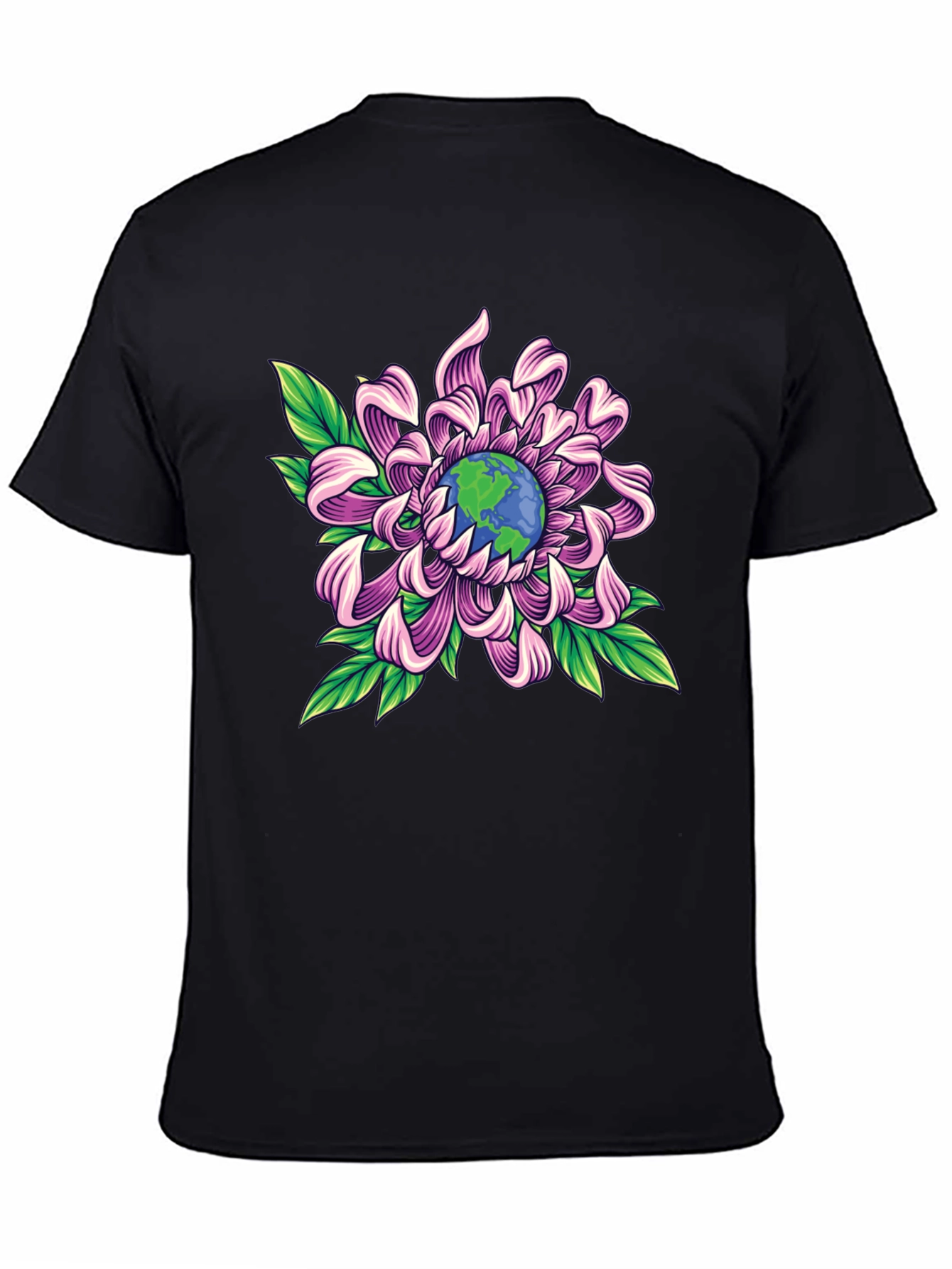 Earth Flower Graphic Tee - Save the Planet Style