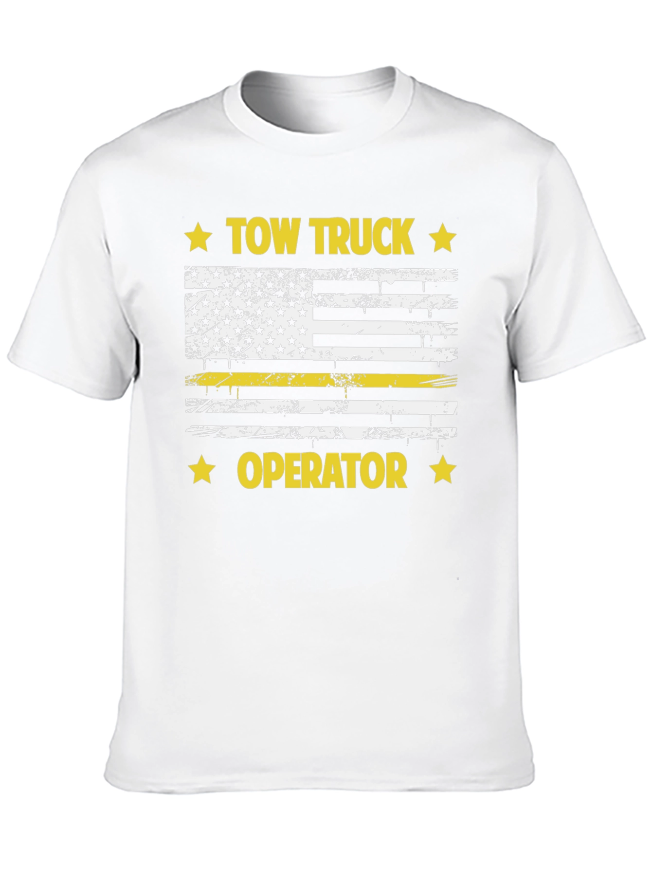 Tow Truck Operator USA Flag Graphic T-Shirt