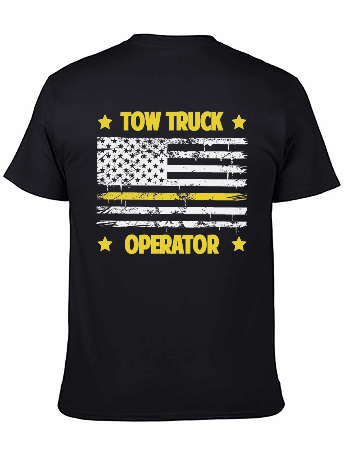 Tow Truck Operator USA Flag Graphic T-Shirt
