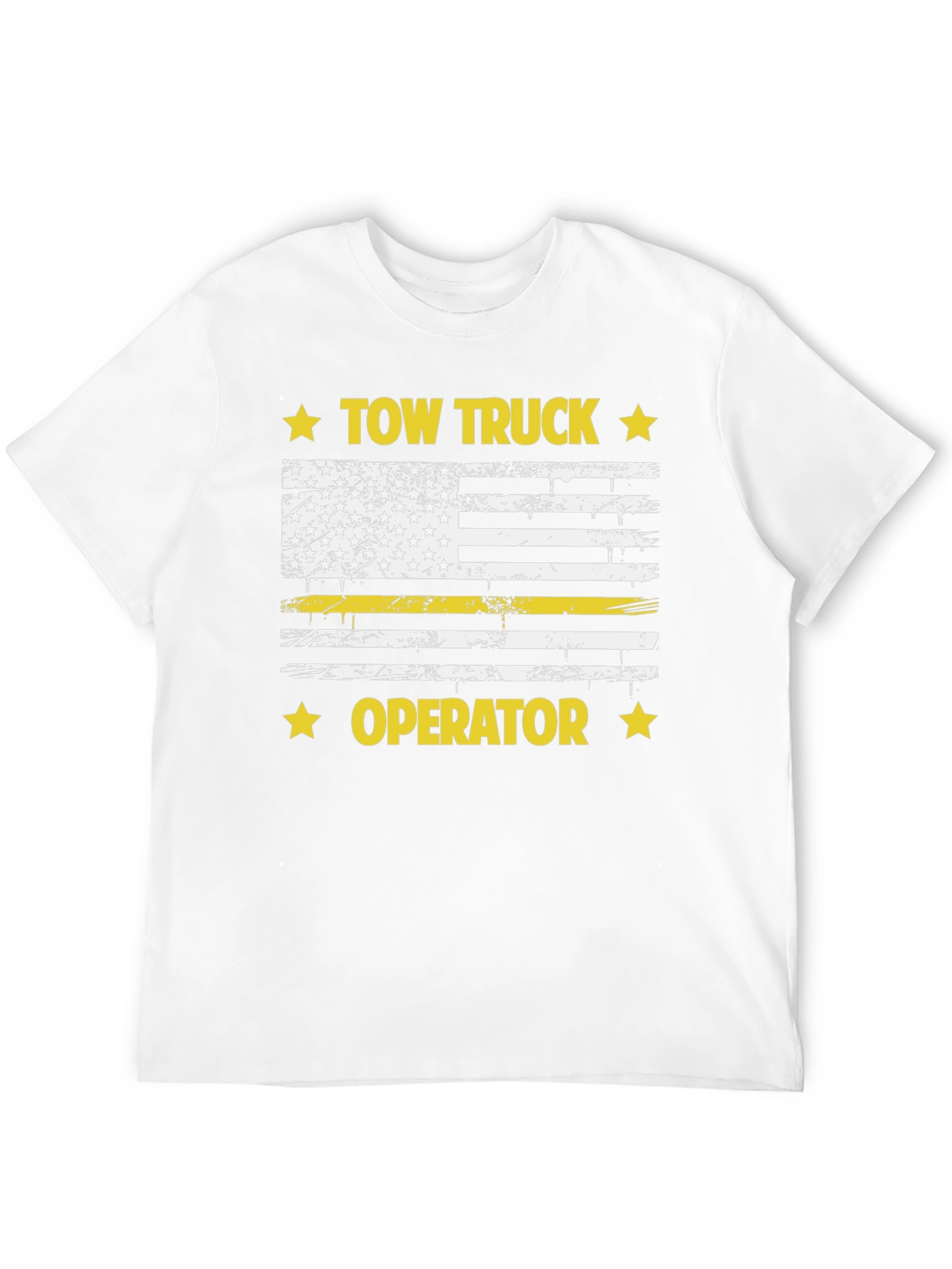 Tow Truck Operator USA Flag Graphic T-Shirt