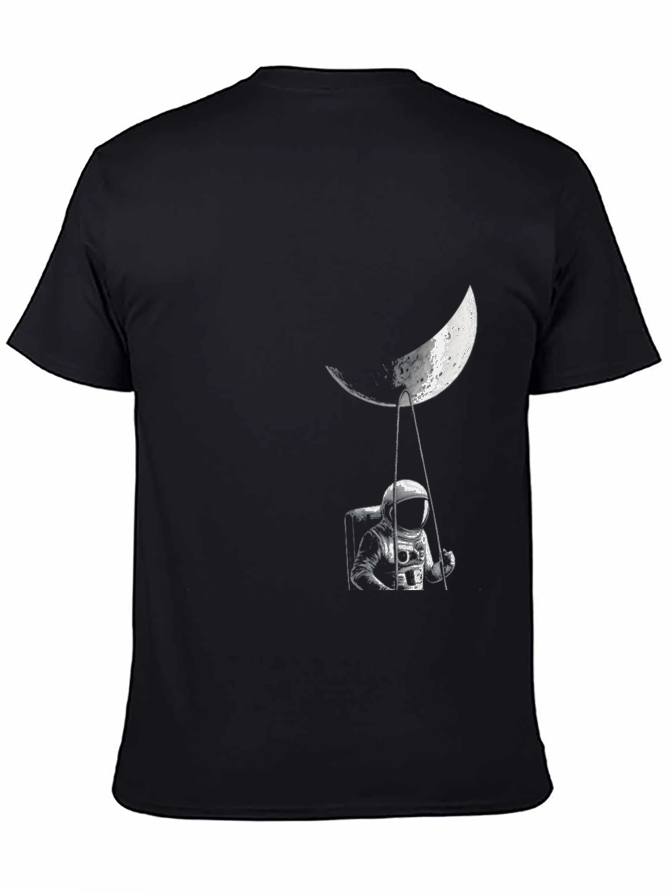Astronaut on Moon Swing Graphic T-Shirt