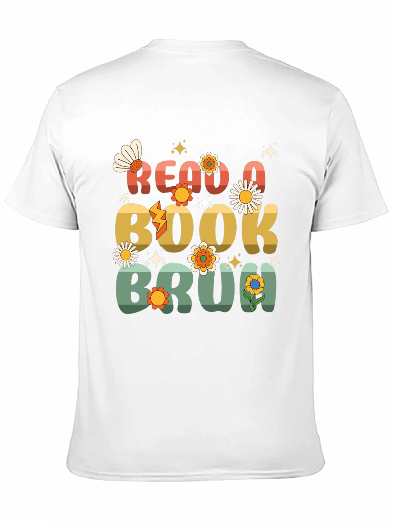 Read a Book Bruh Graphic Tee - Retro Design