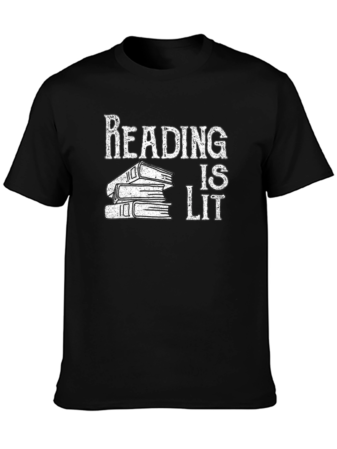 Reading is Lit Black Graphic Tee