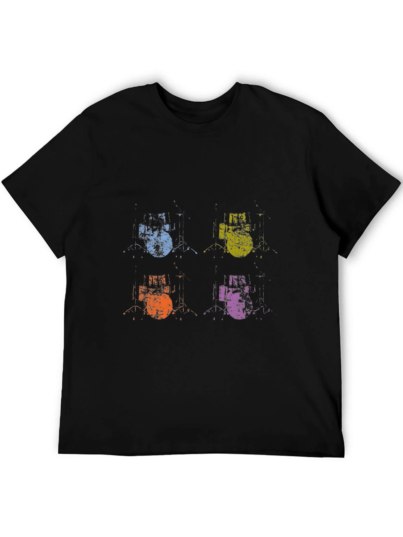 Retro Drum Kit Pop Art T-Shirt