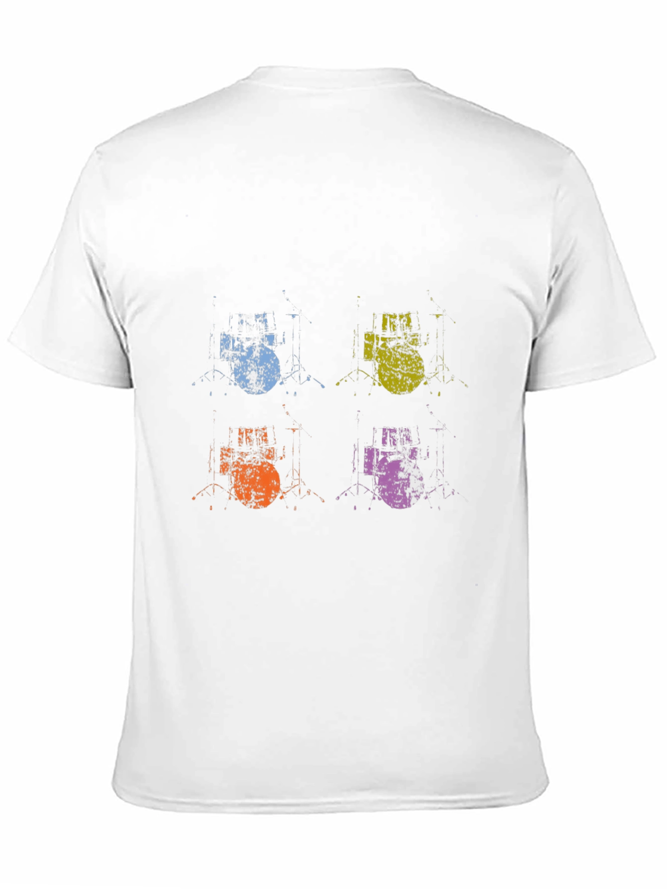 Retro Drum Kit Pop Art T-Shirt