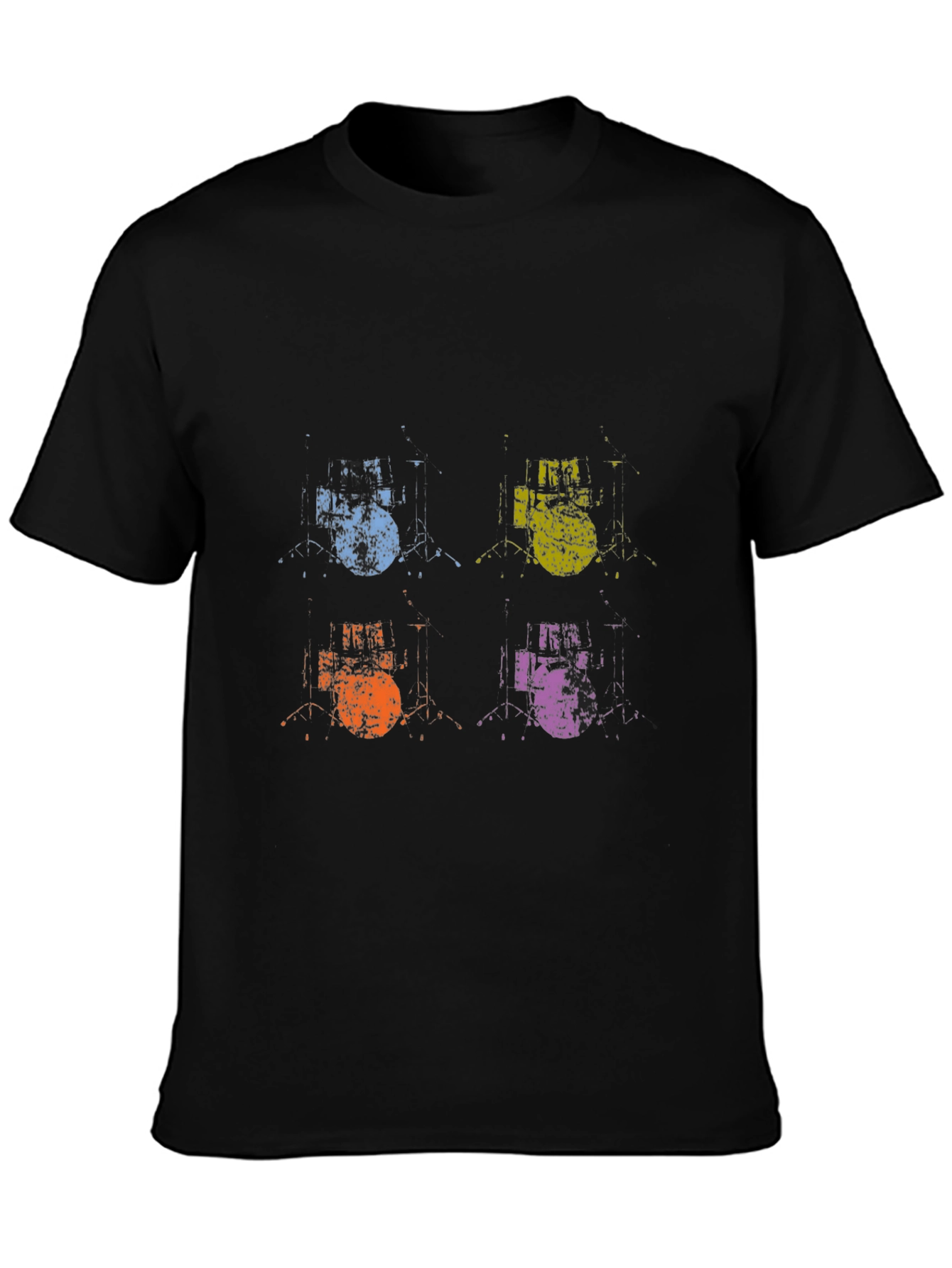 Retro Drum Kit Pop Art T-Shirt