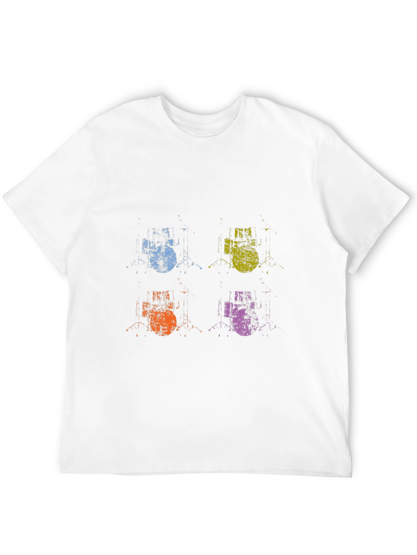 Retro Drum Kit Pop Art T-Shirt