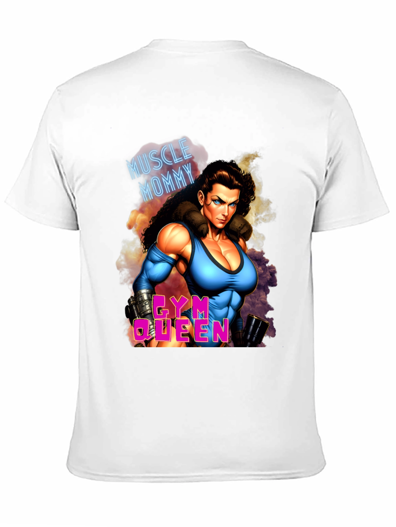 Muscle Mommy Gym Queen Black T-Shirt