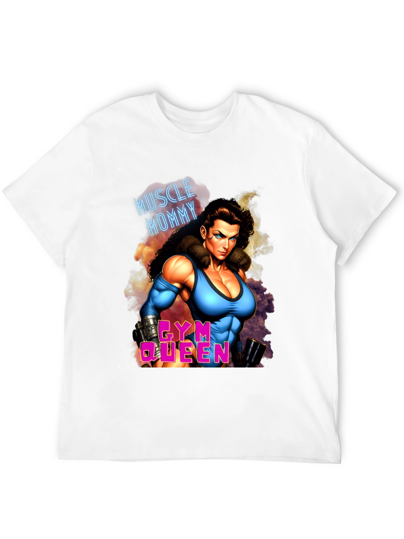 Muscle Mommy Gym Queen Black T-Shirt