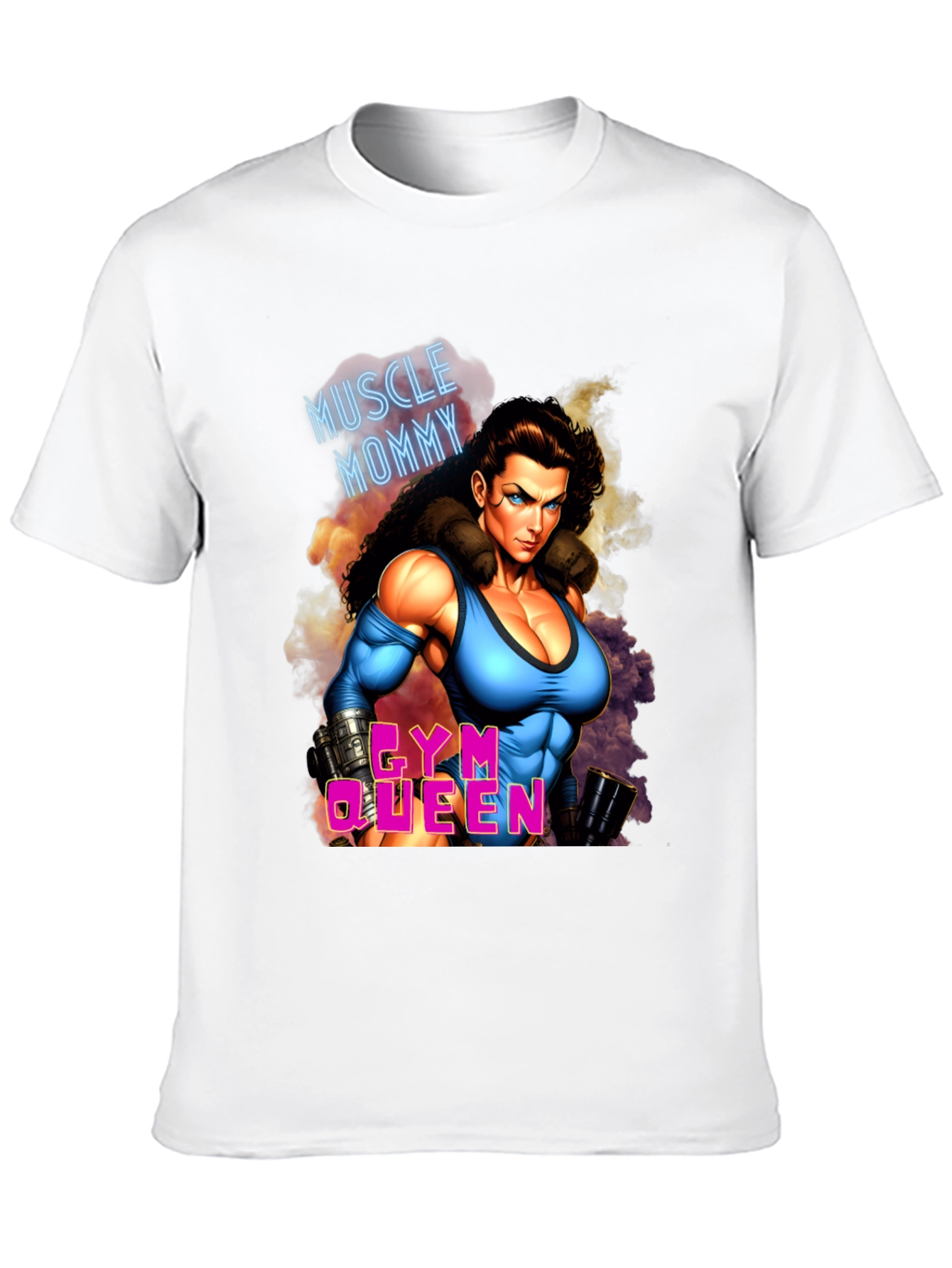 Muscle Mommy Gym Queen Black T-Shirt