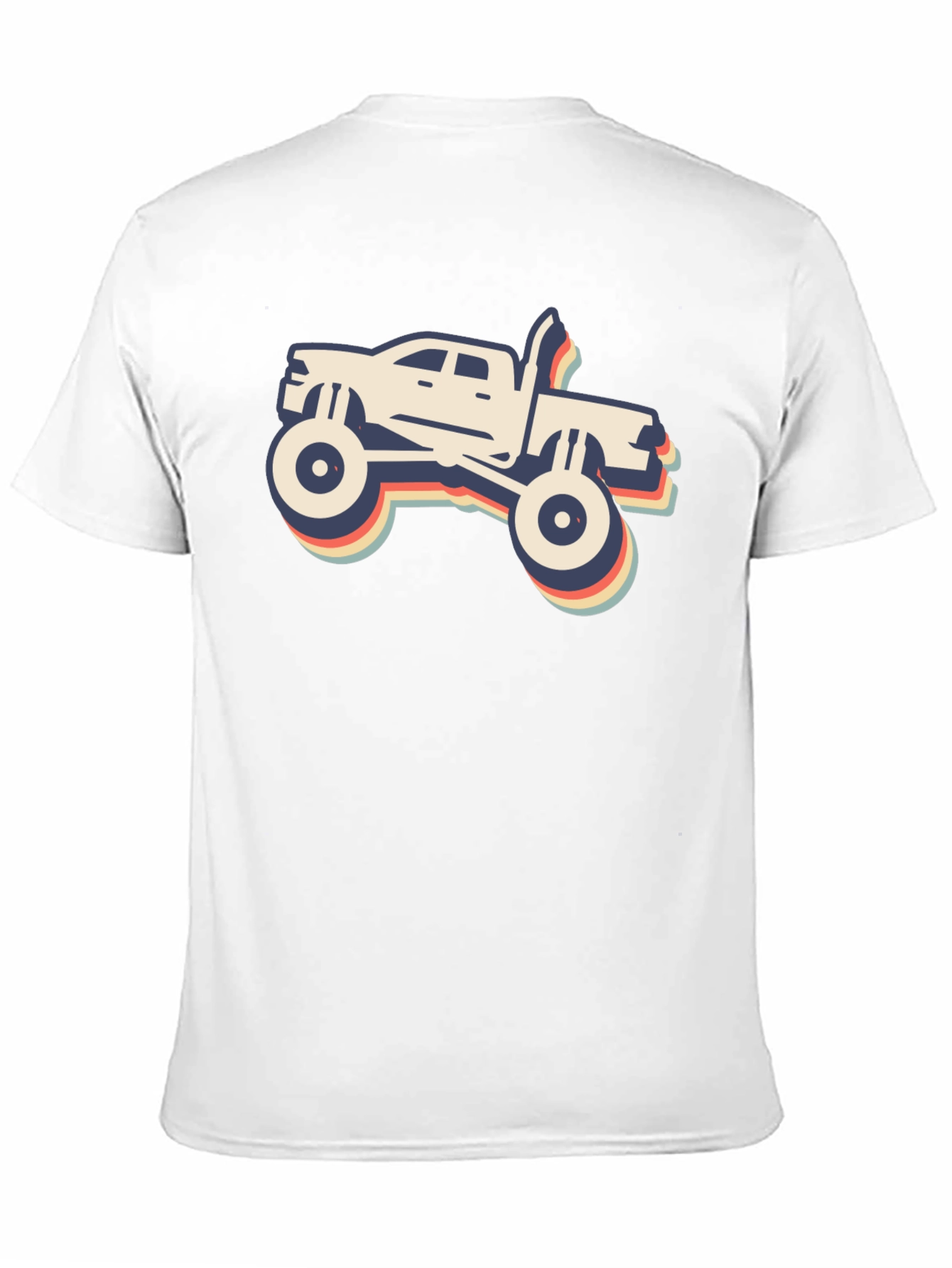Retro Monster Truck Graphic Tee - Black