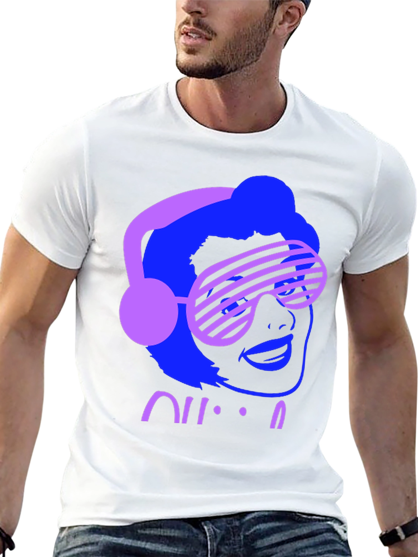 Retro 80s Neon Graphic T-Shirt