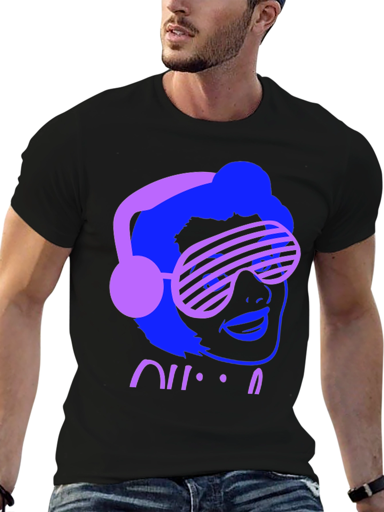 Retro 80s Neon Graphic T-Shirt